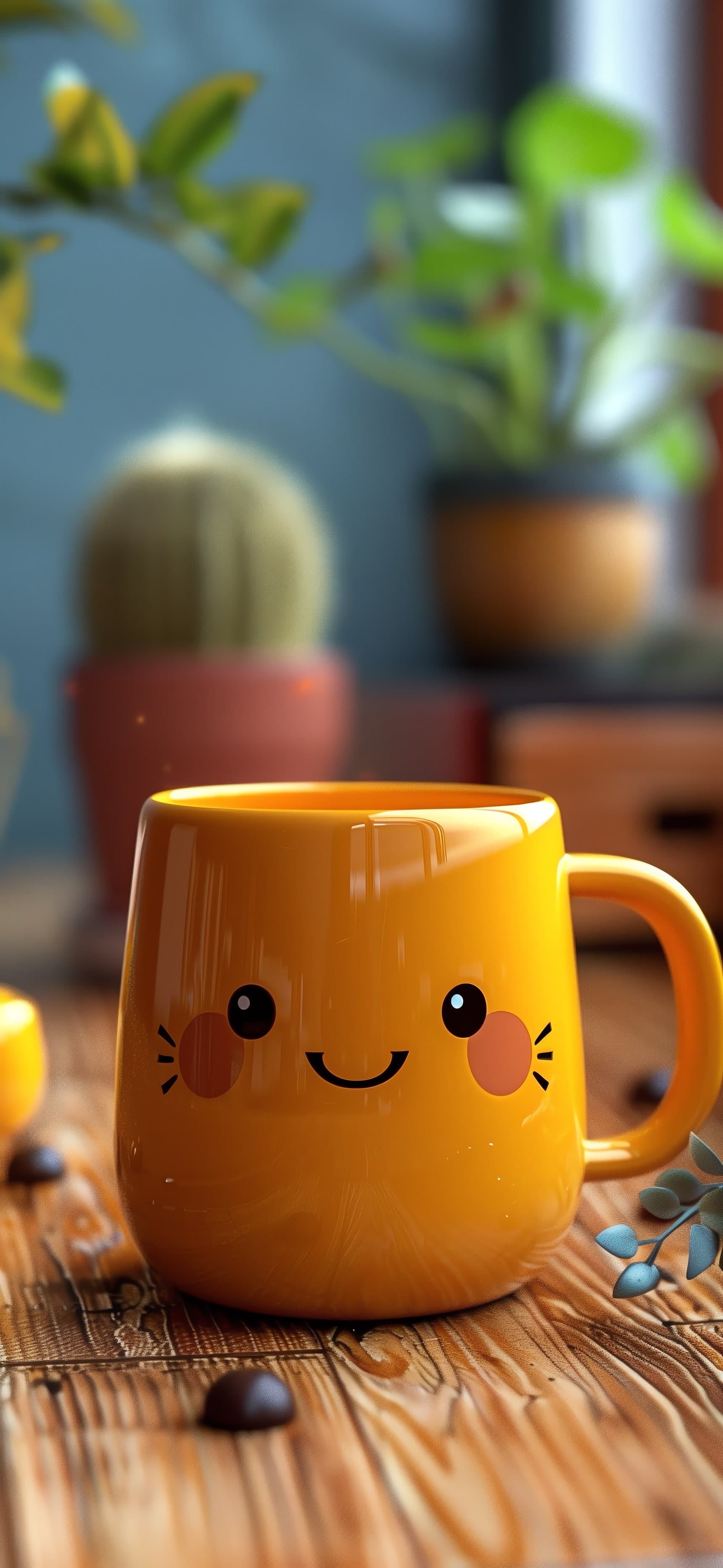Happy Mug - free phone wallpaper