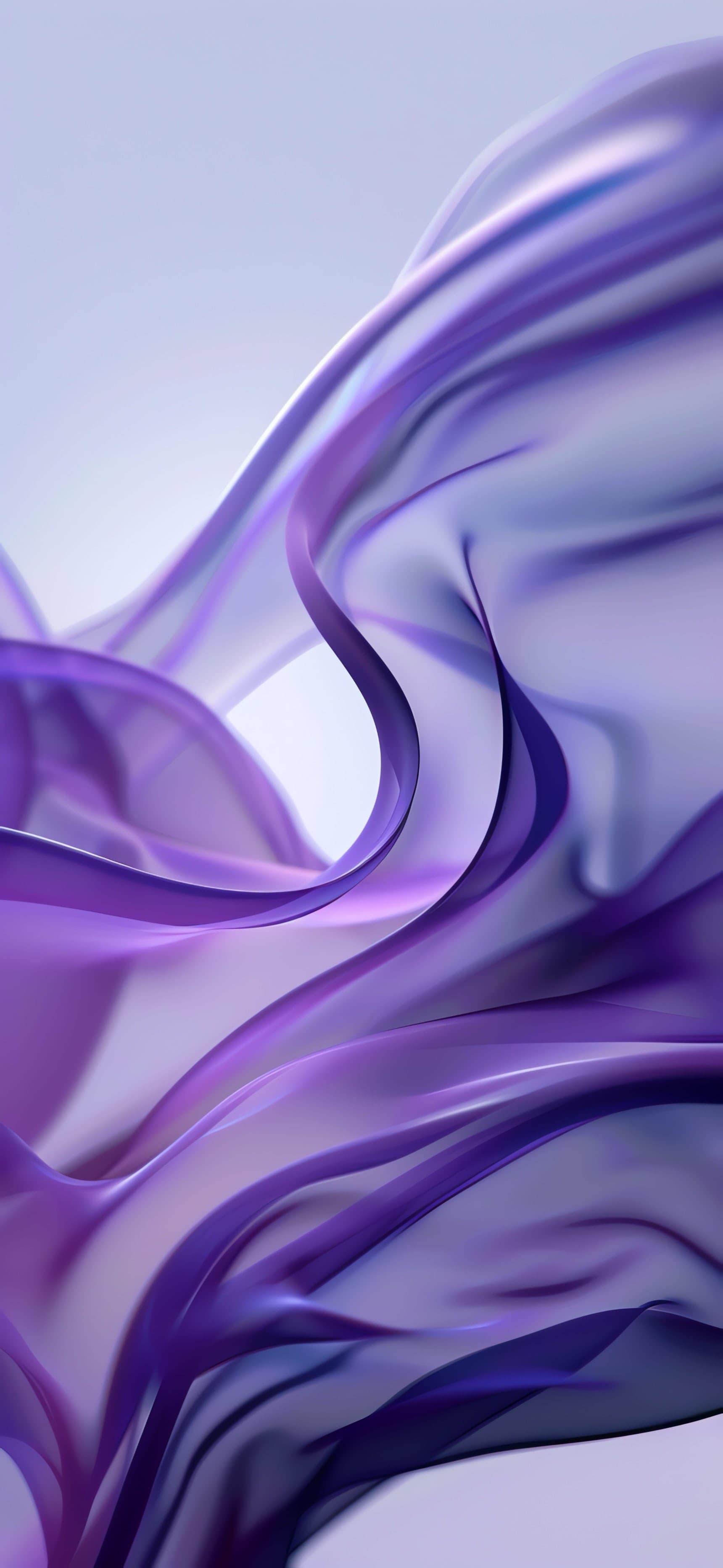Purple Fabric Waves - free phone wallpaper
