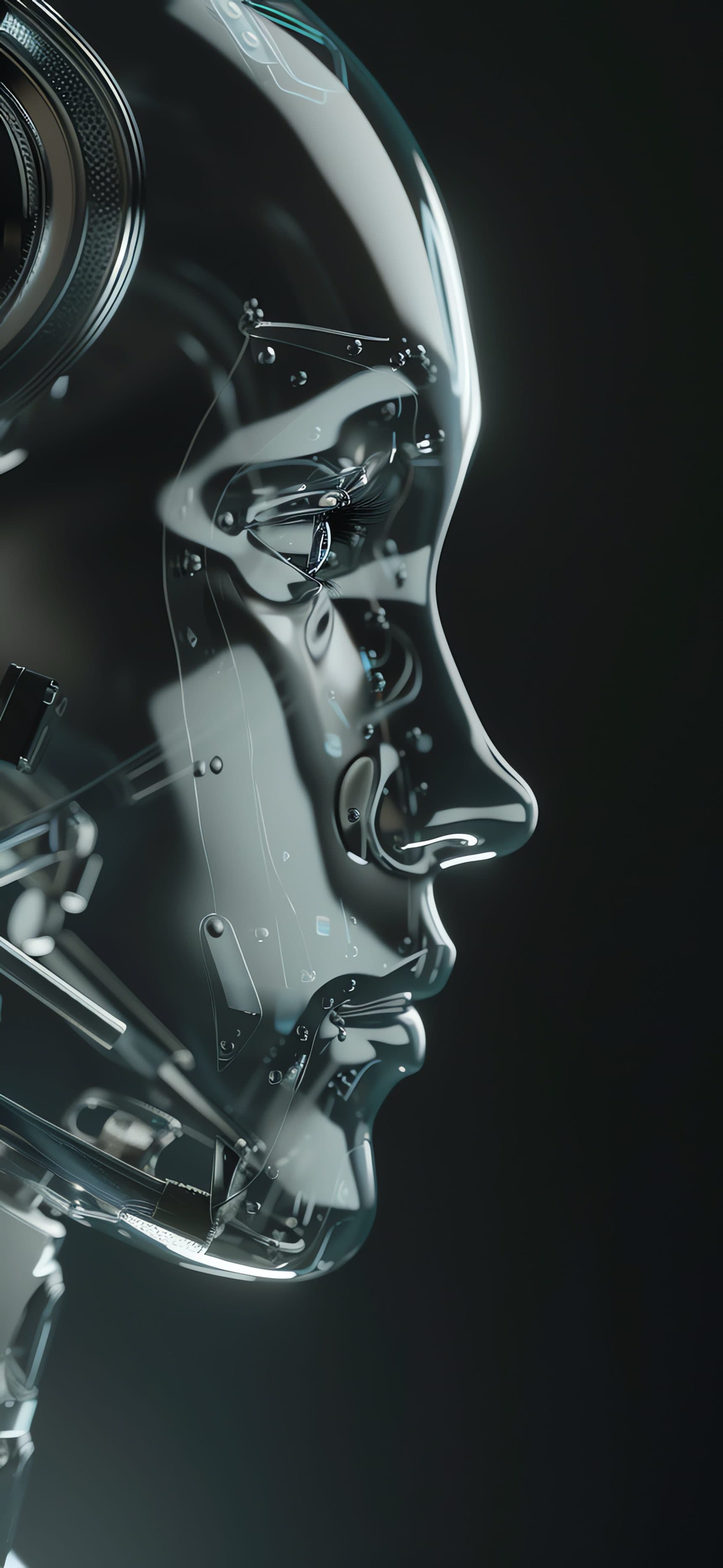 Cyborg Glass Profile - free phone wallpaper
