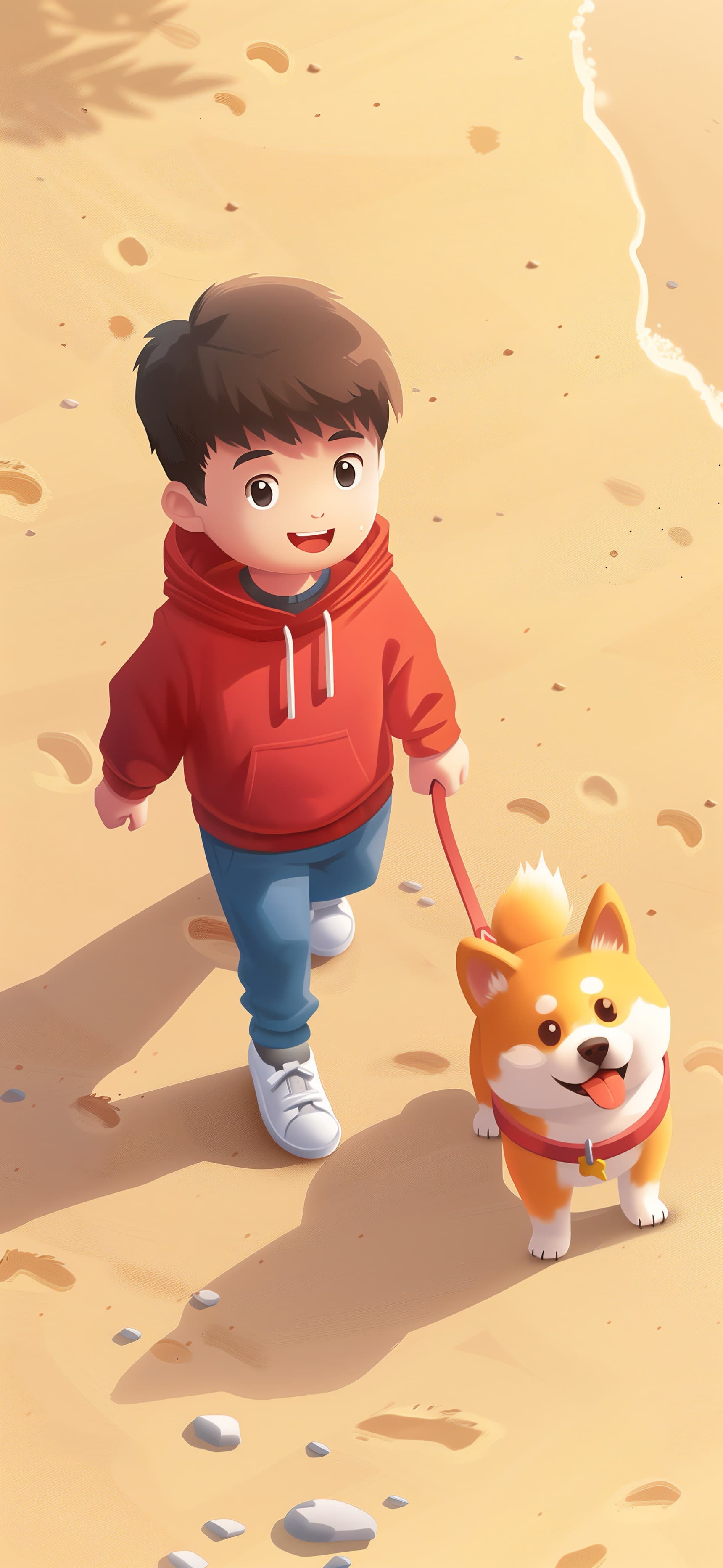Beach Day Fun - free phone wallpaper