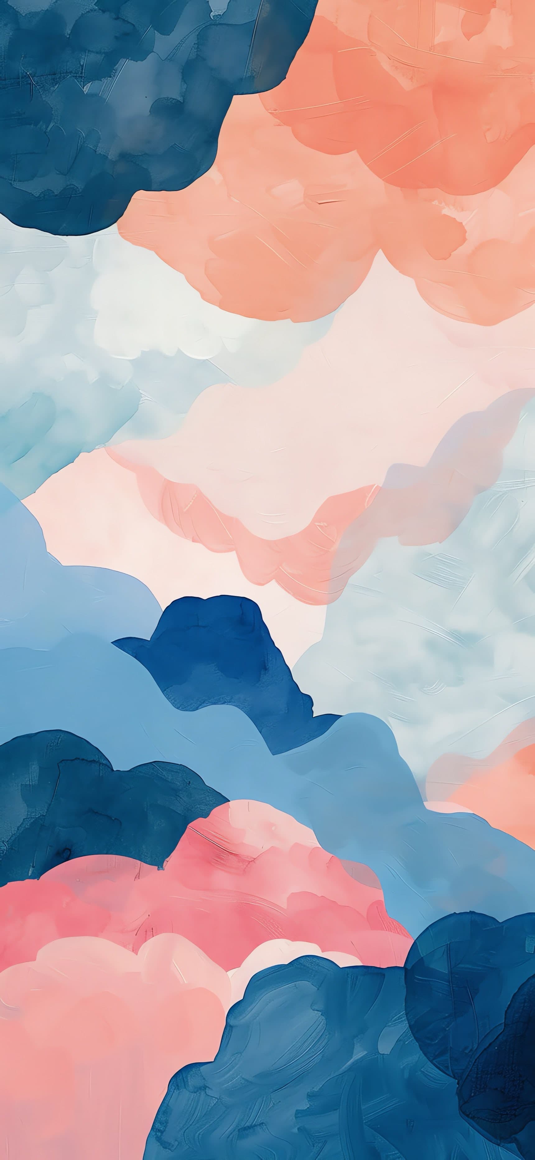 Pastel Cloudscape Art - free phone wallpaper