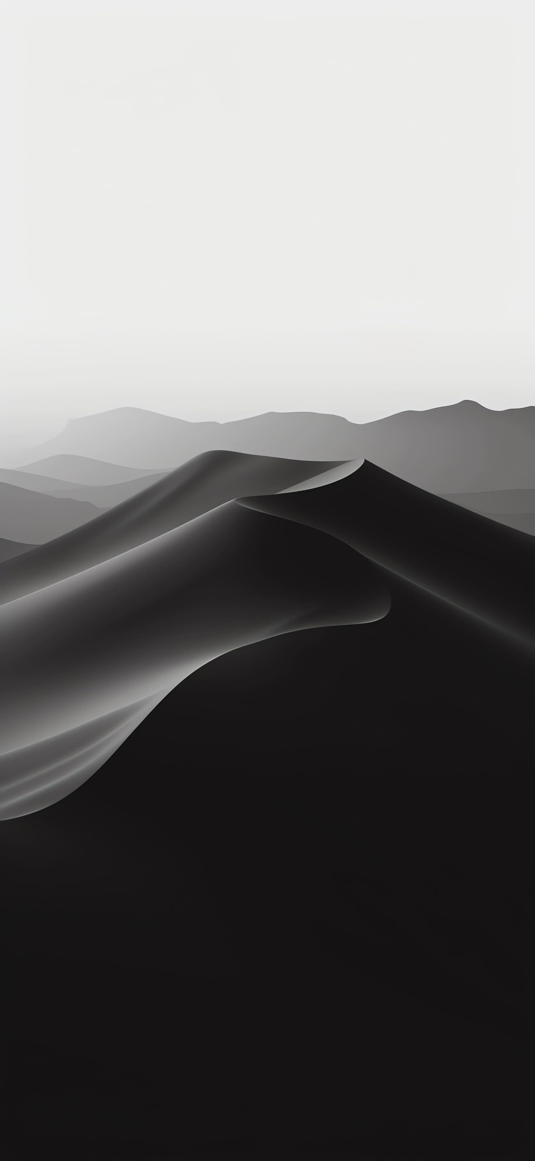 Monochrome Dunes - free phone wallpaper