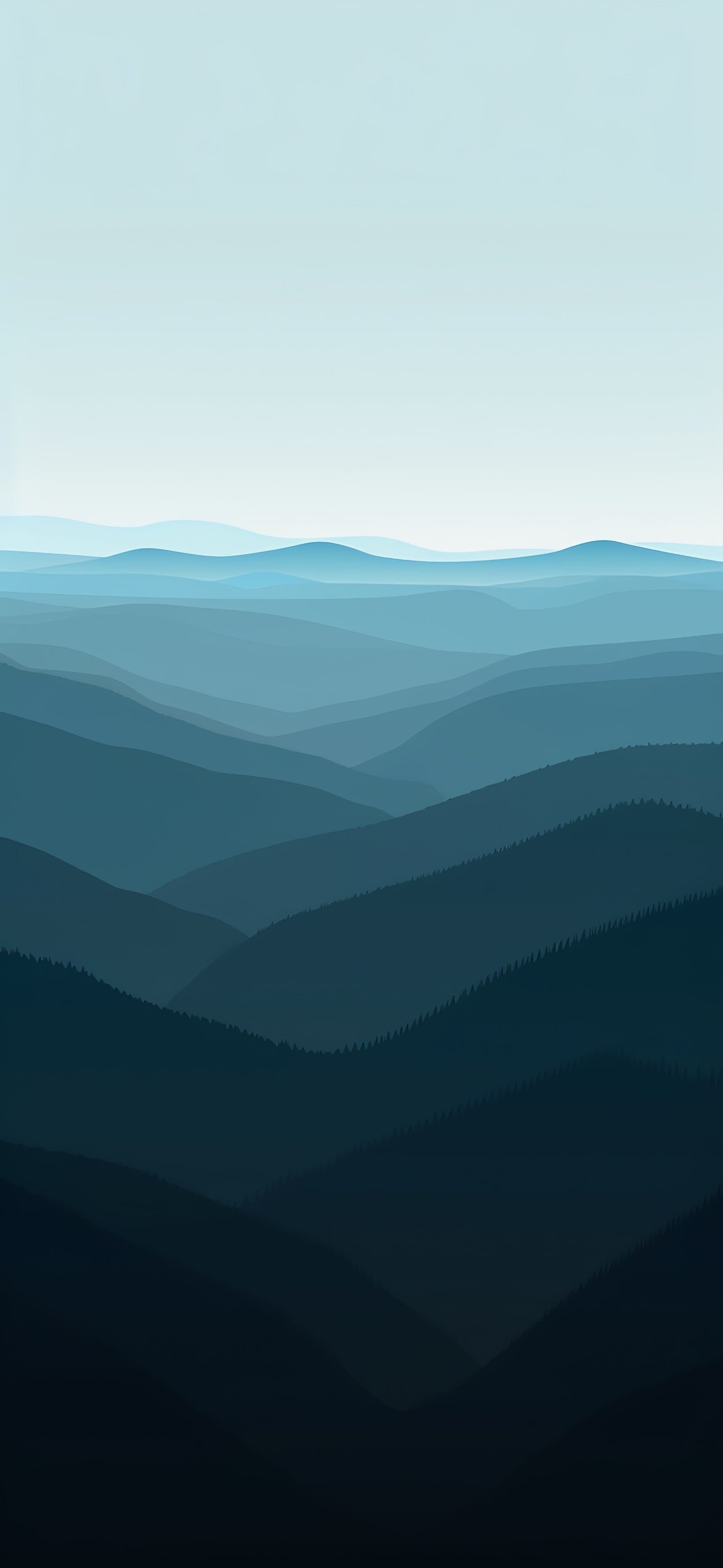 Blue Mountain Range - free phone wallpaper