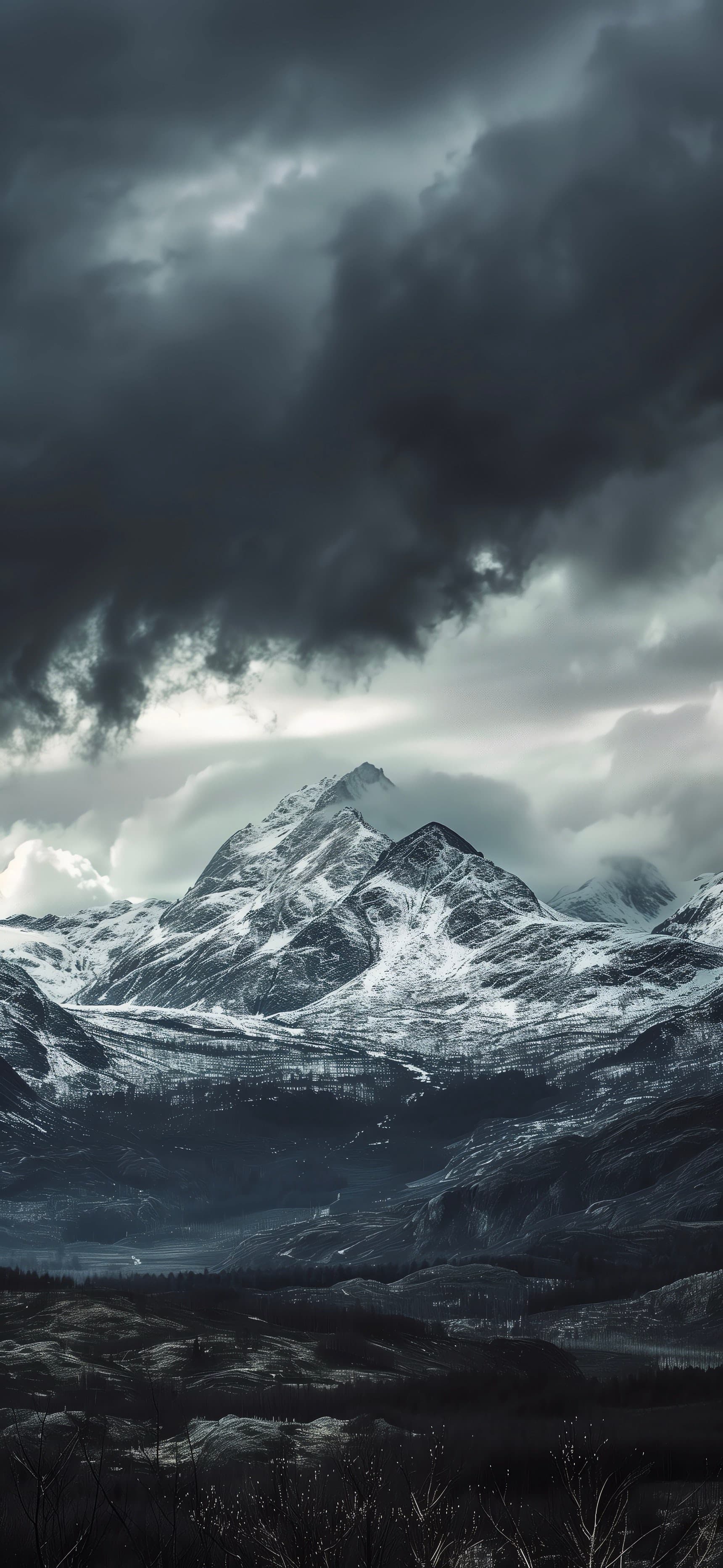 Stormbound Peaks - free phone wallpaper