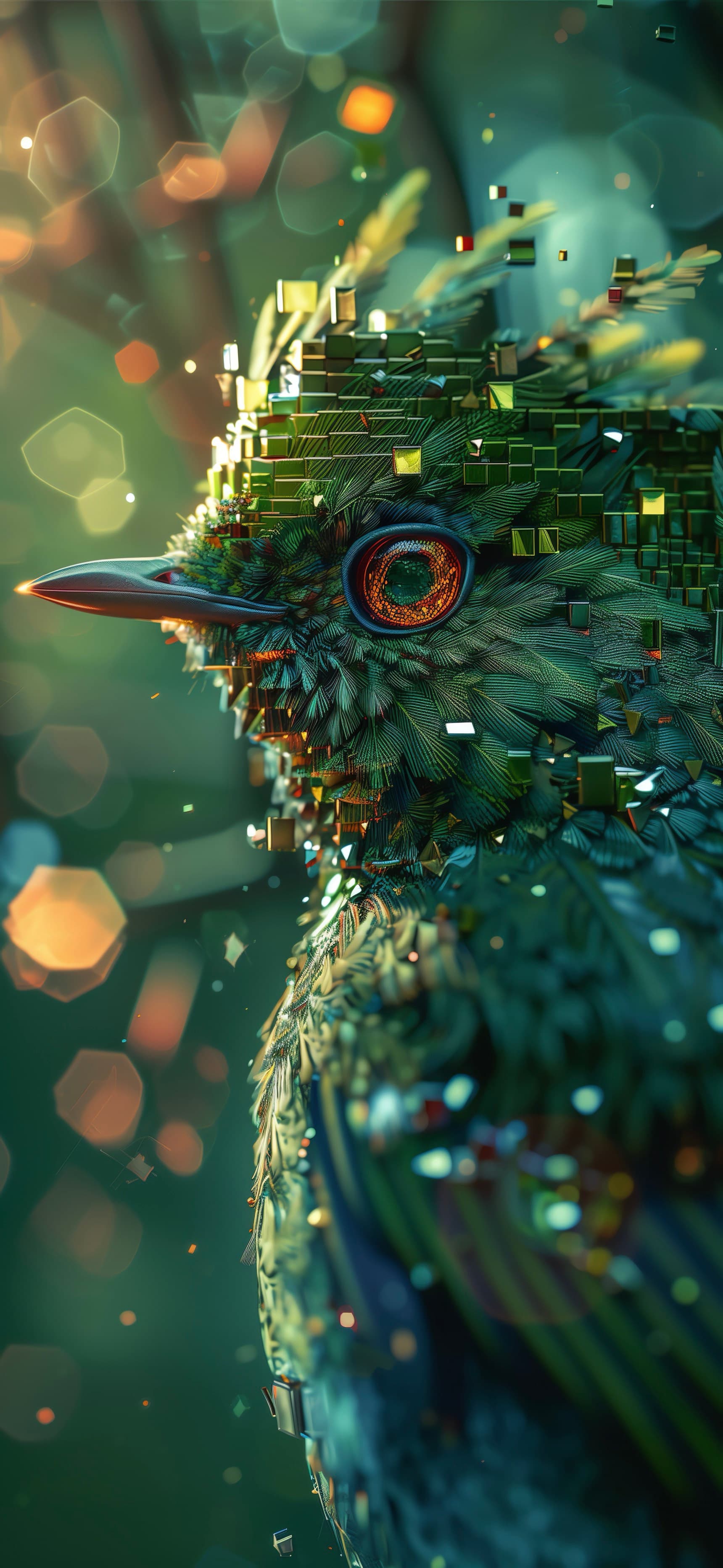 Sparkling Feathers - free phone wallpaper