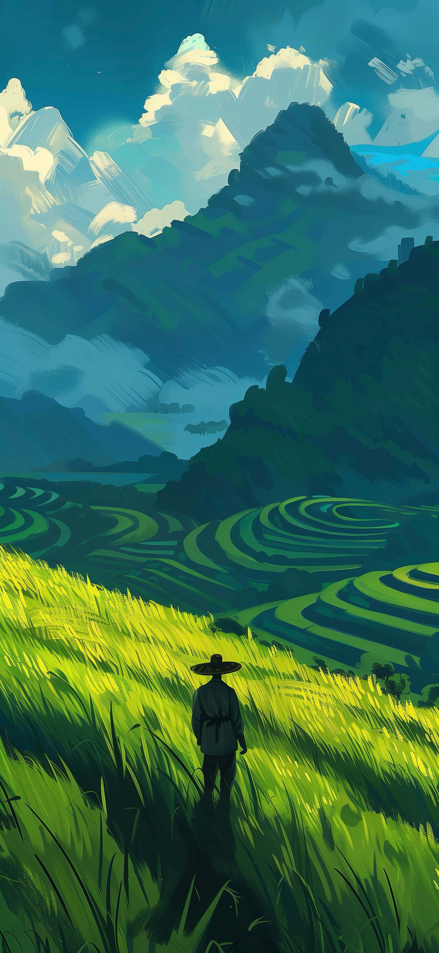 Rice Valley Light - free phone wallpaper