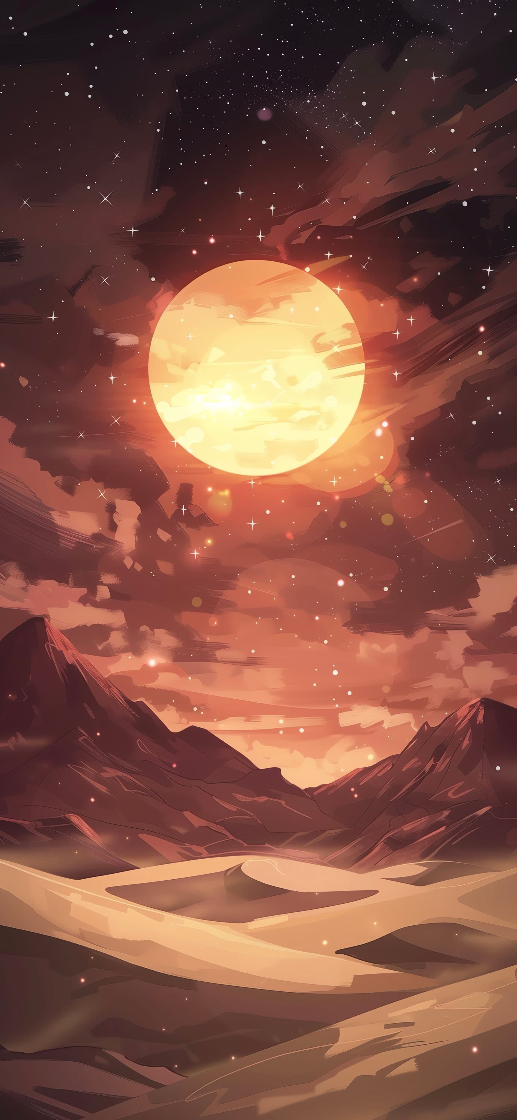 Desert Sunstorm - free phone wallpaper