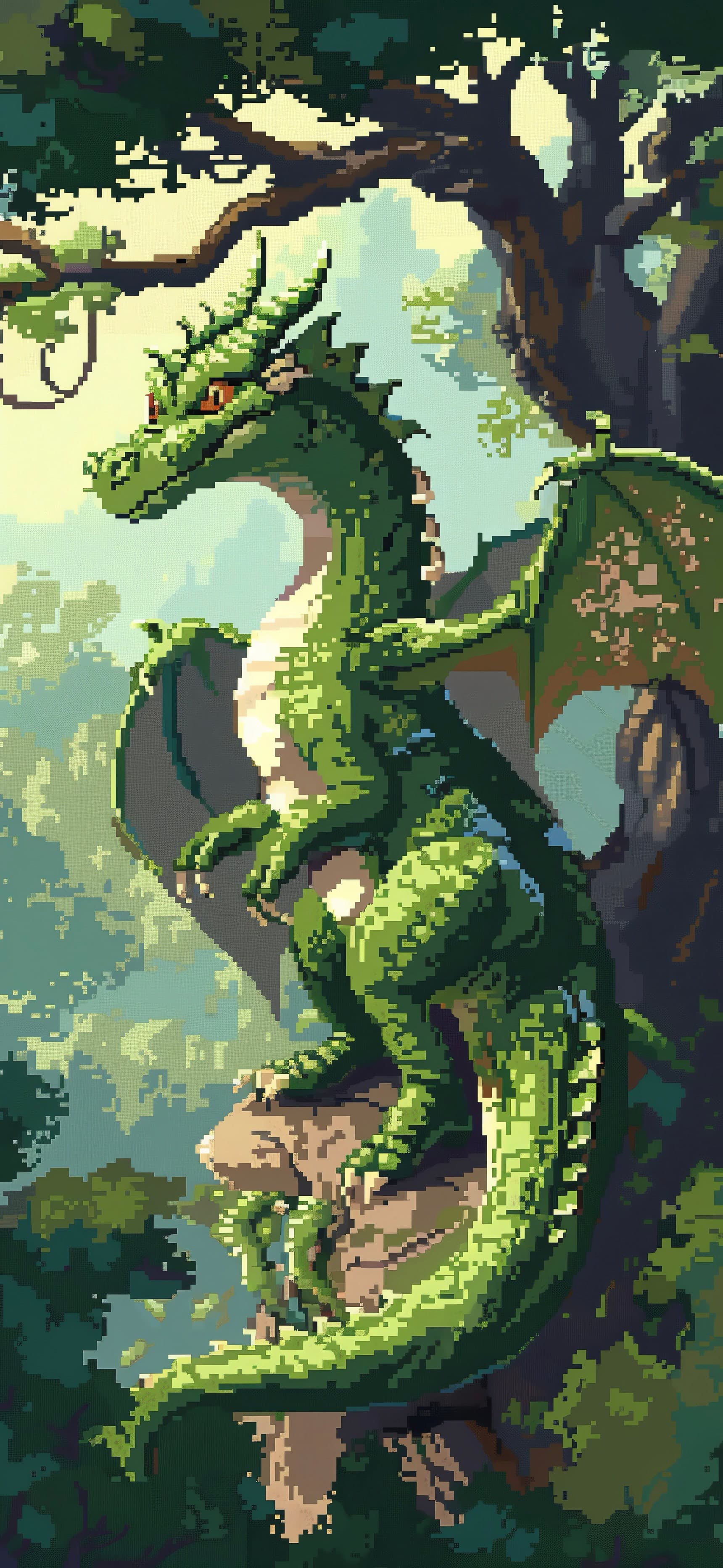 Emerald Warden - free phone wallpaper