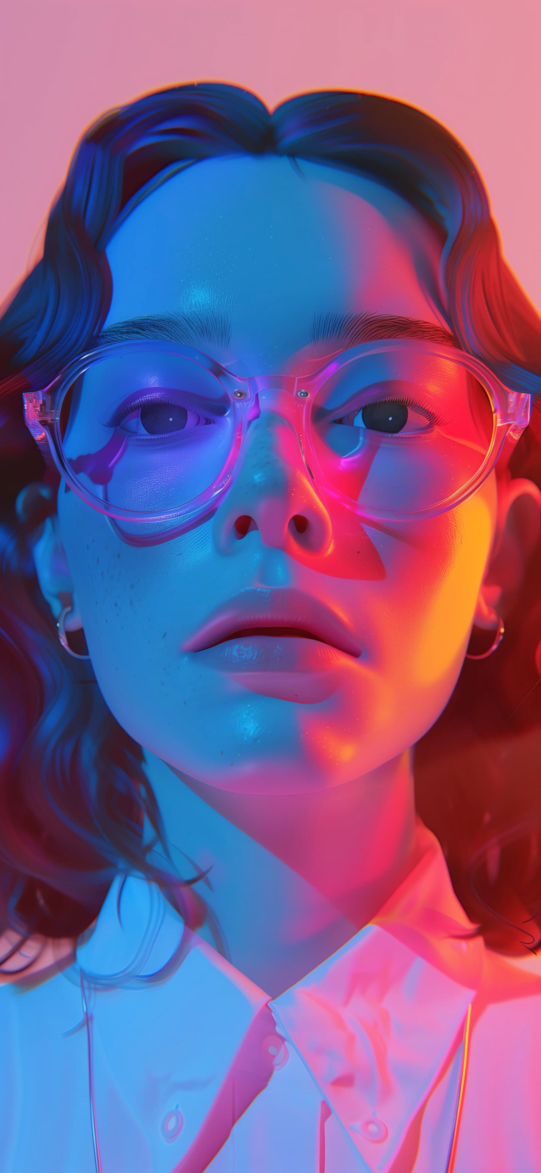 Neon Glare - free phone wallpaper