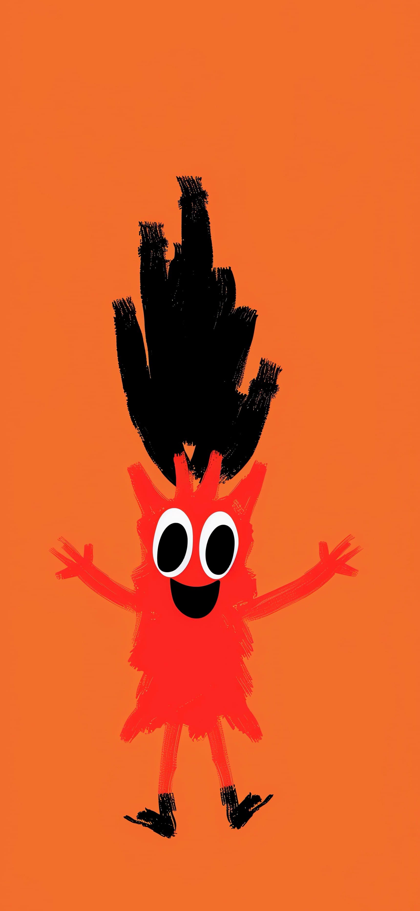 Hair on Fire - free phone wallpaper