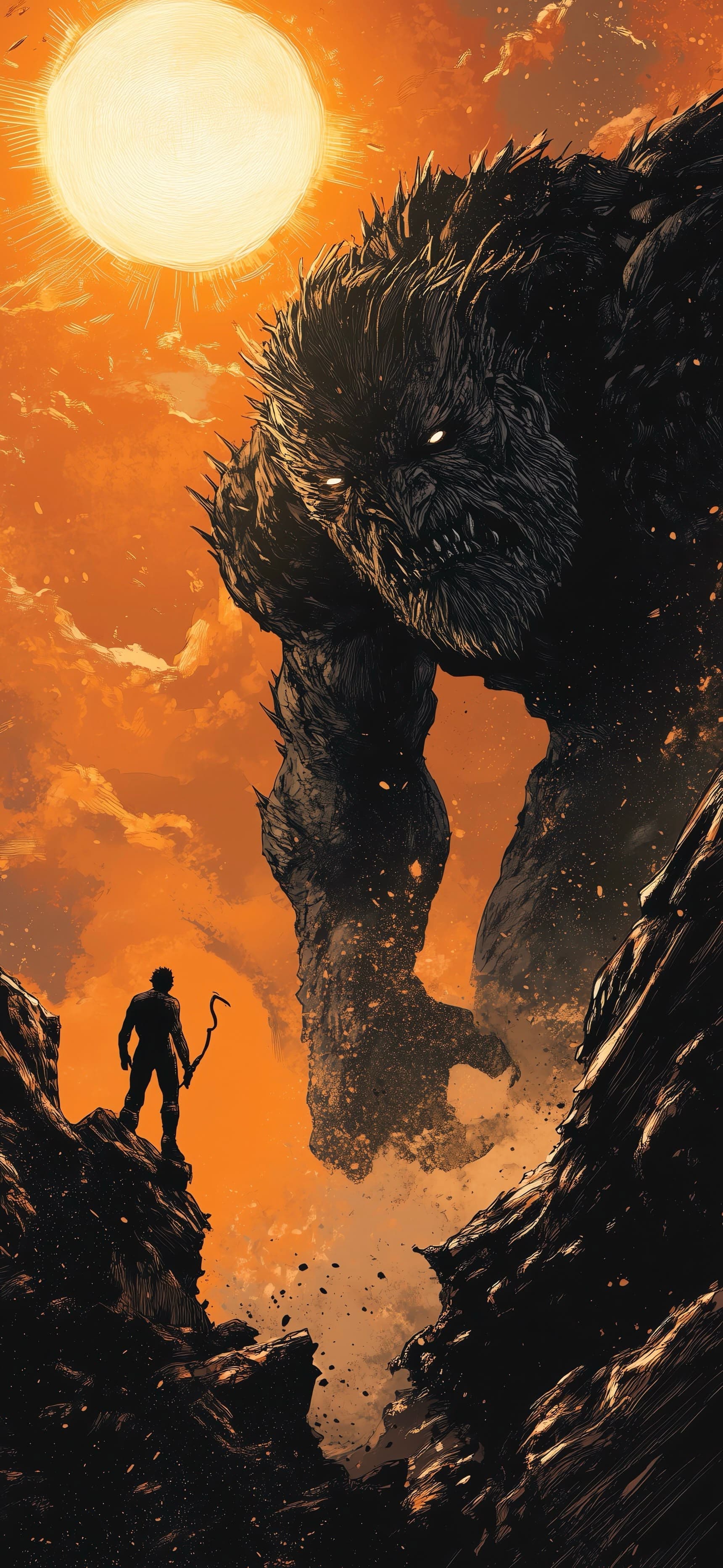 Demonfall Eclipse - free phone wallpaper