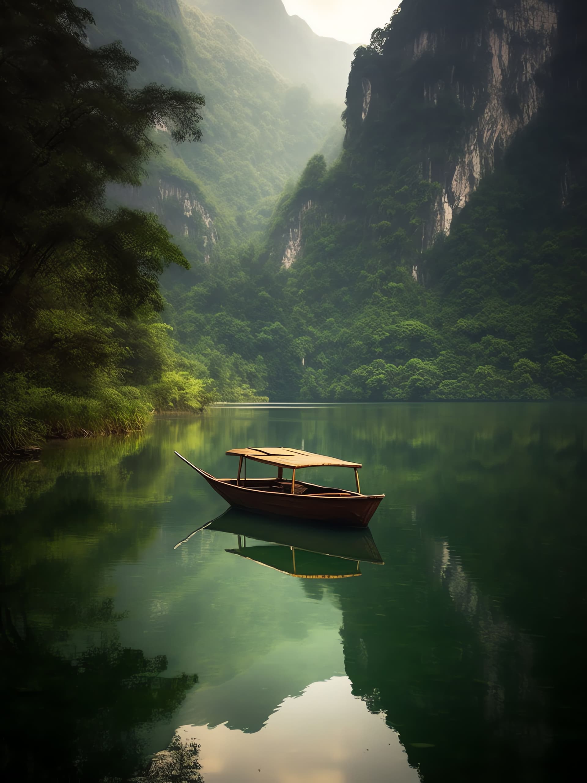 Emerald Lake Serenity - free phone wallpaper