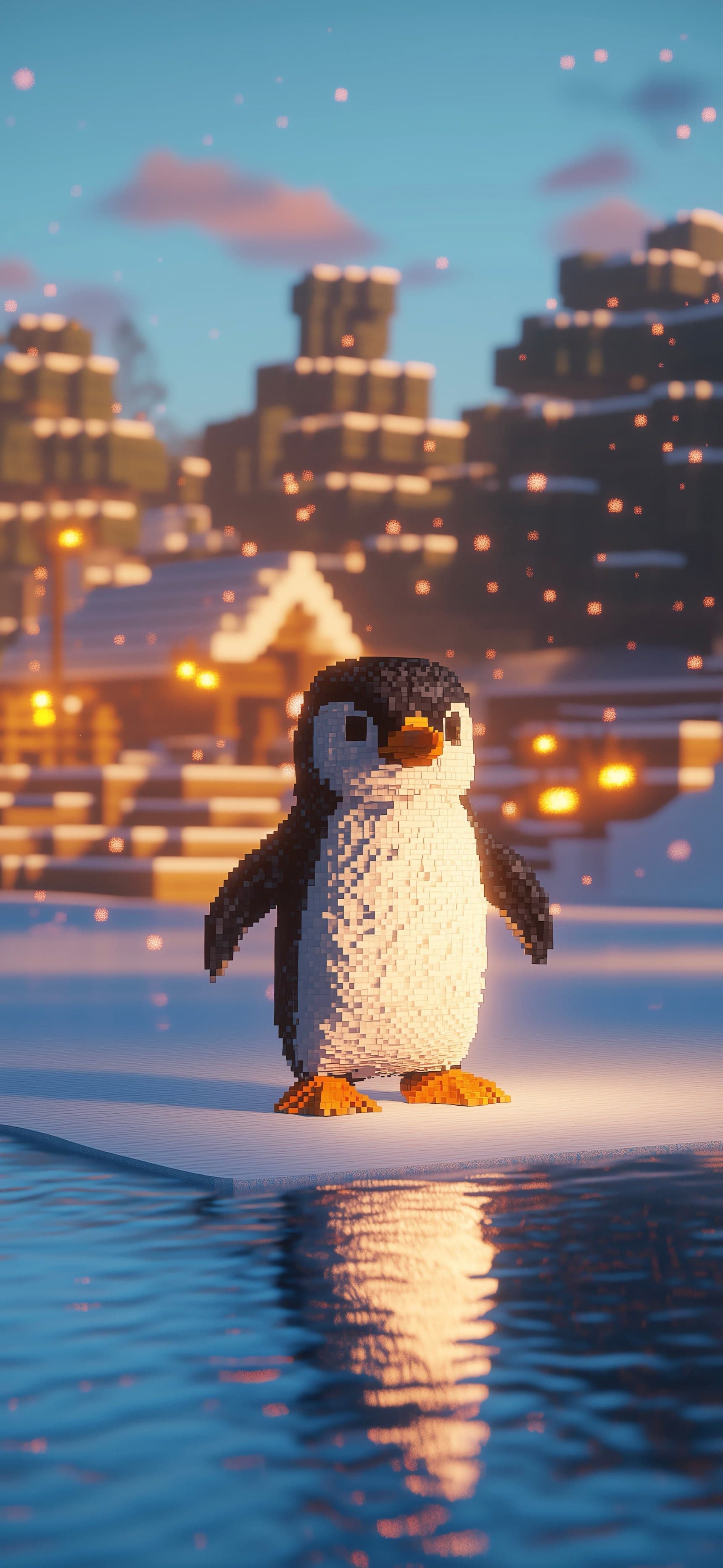 Urban Penguin - free phone wallpaper