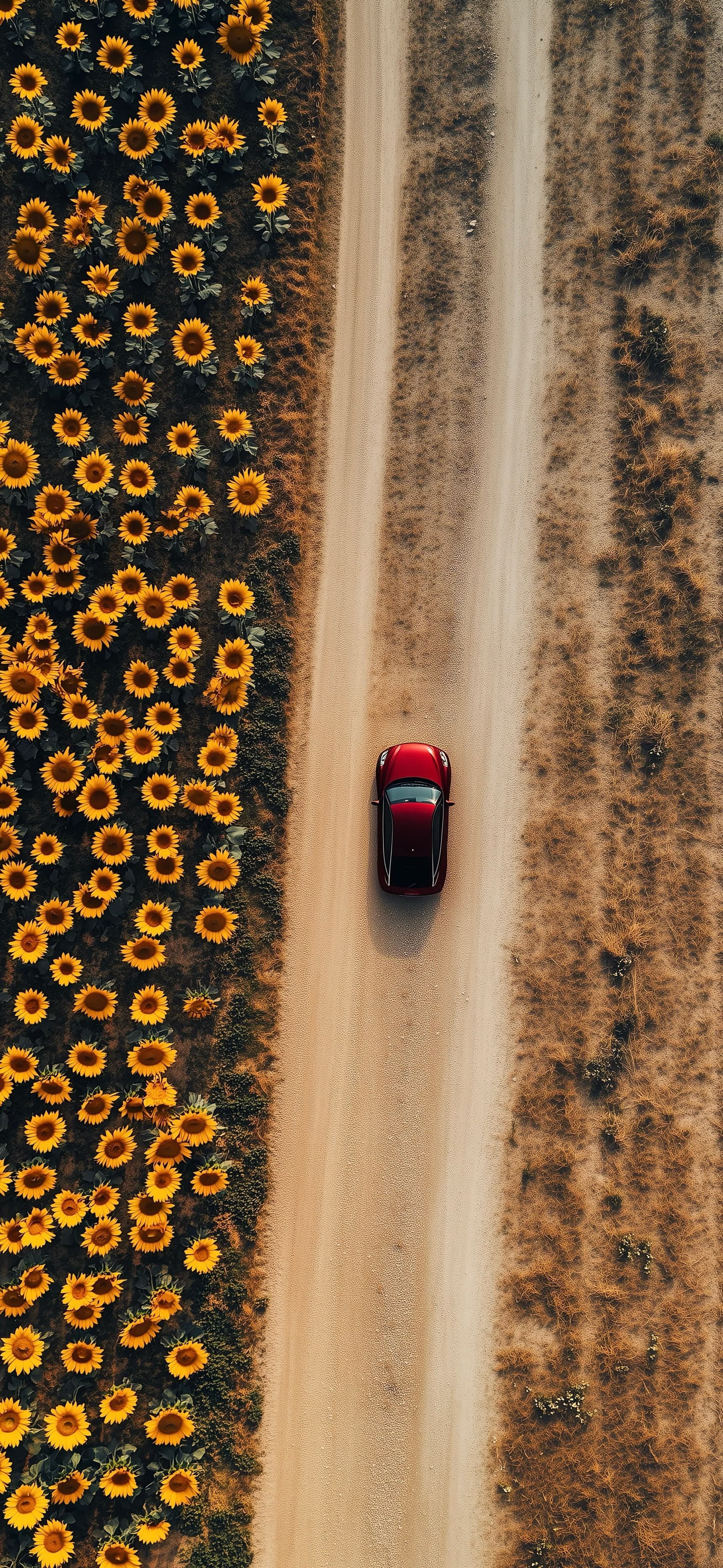 Red Line Through Gold - free phone wallpaper
