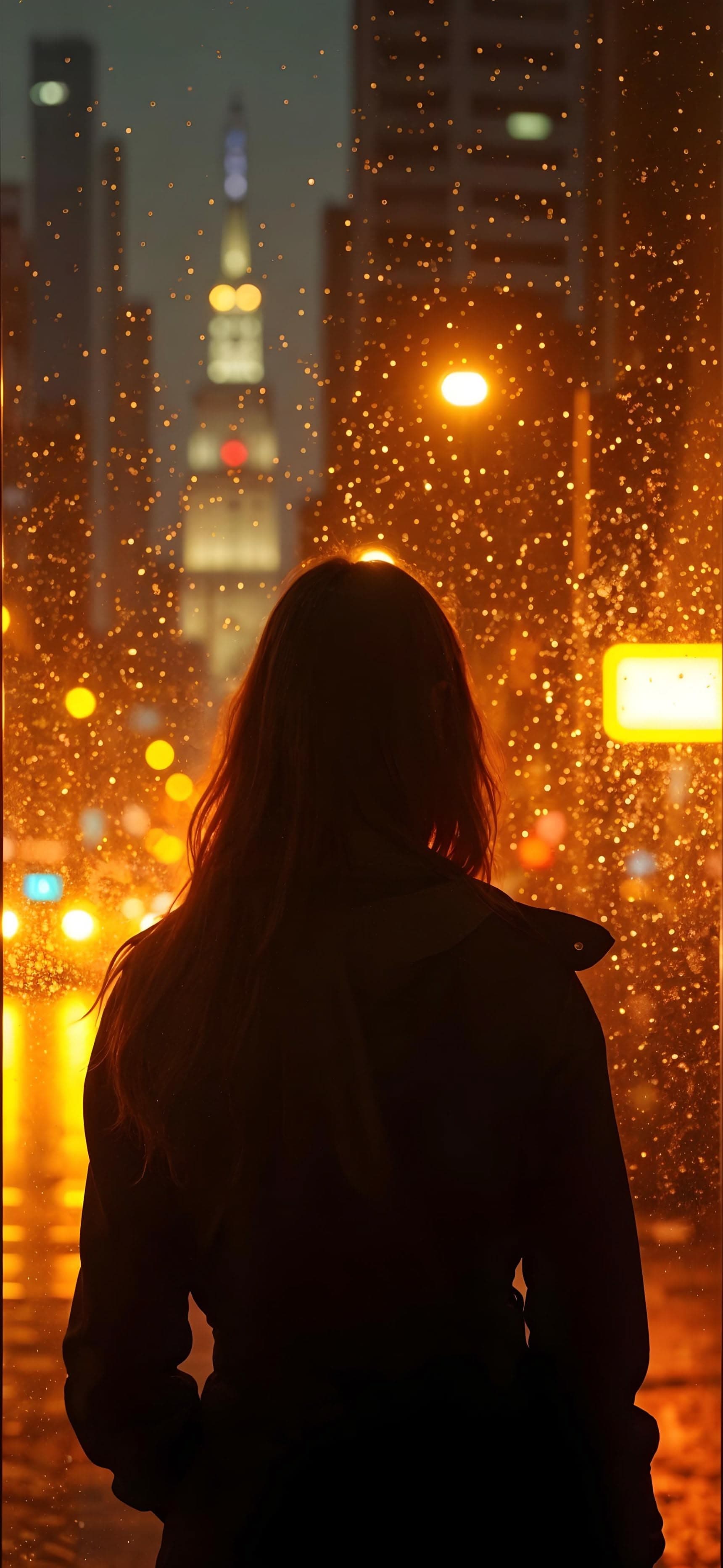Lonely in the Lights - free phone wallpaper