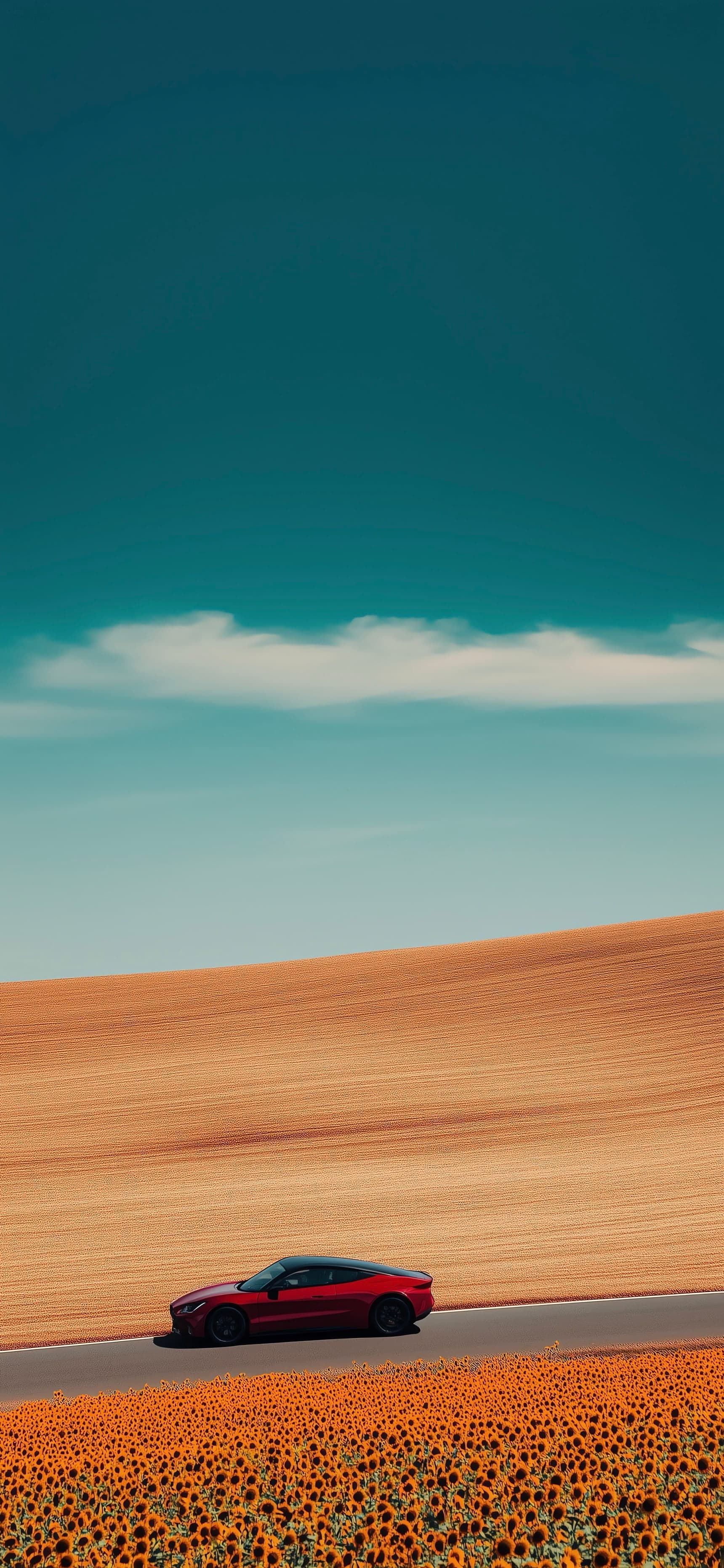 Curve Drive - free phone wallpaper