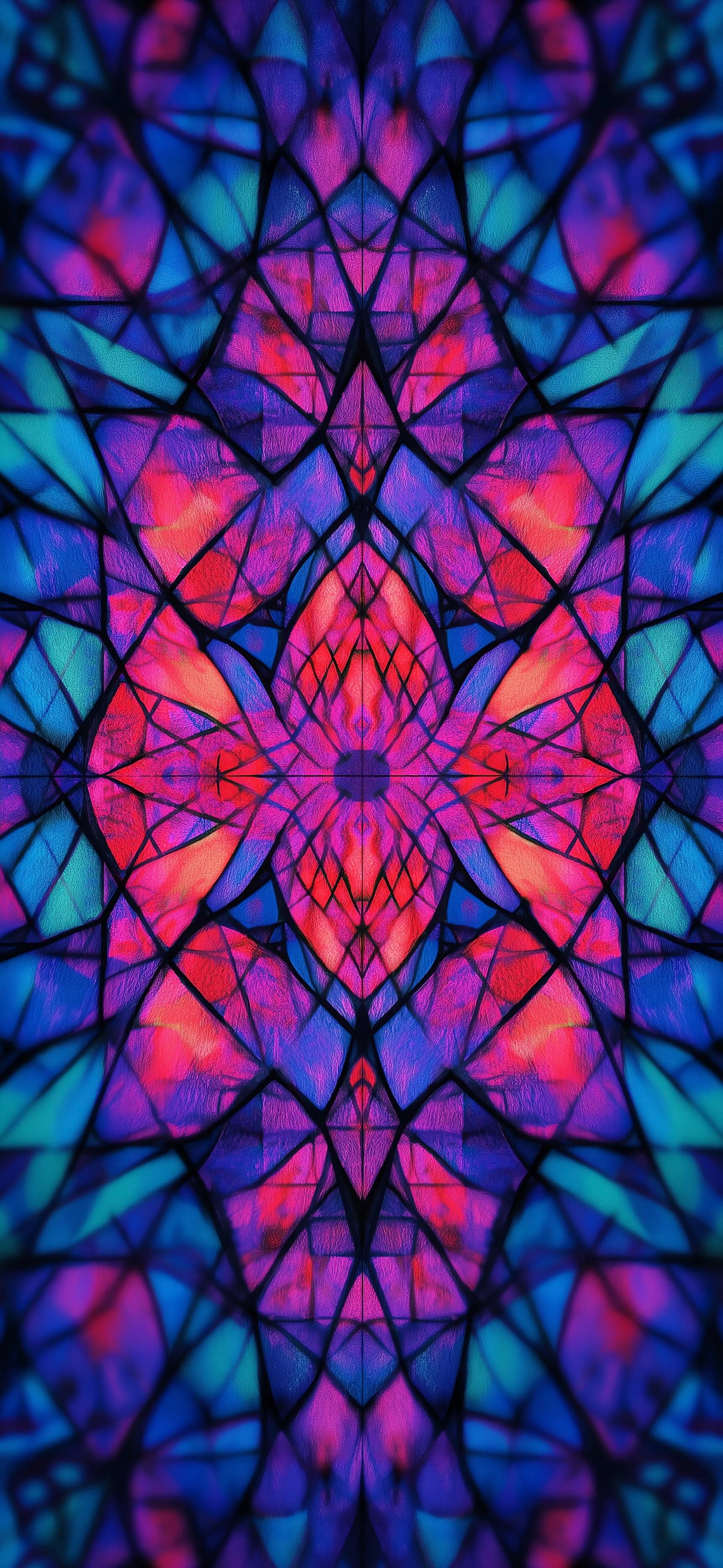 Fractal Bloom - free phone wallpaper