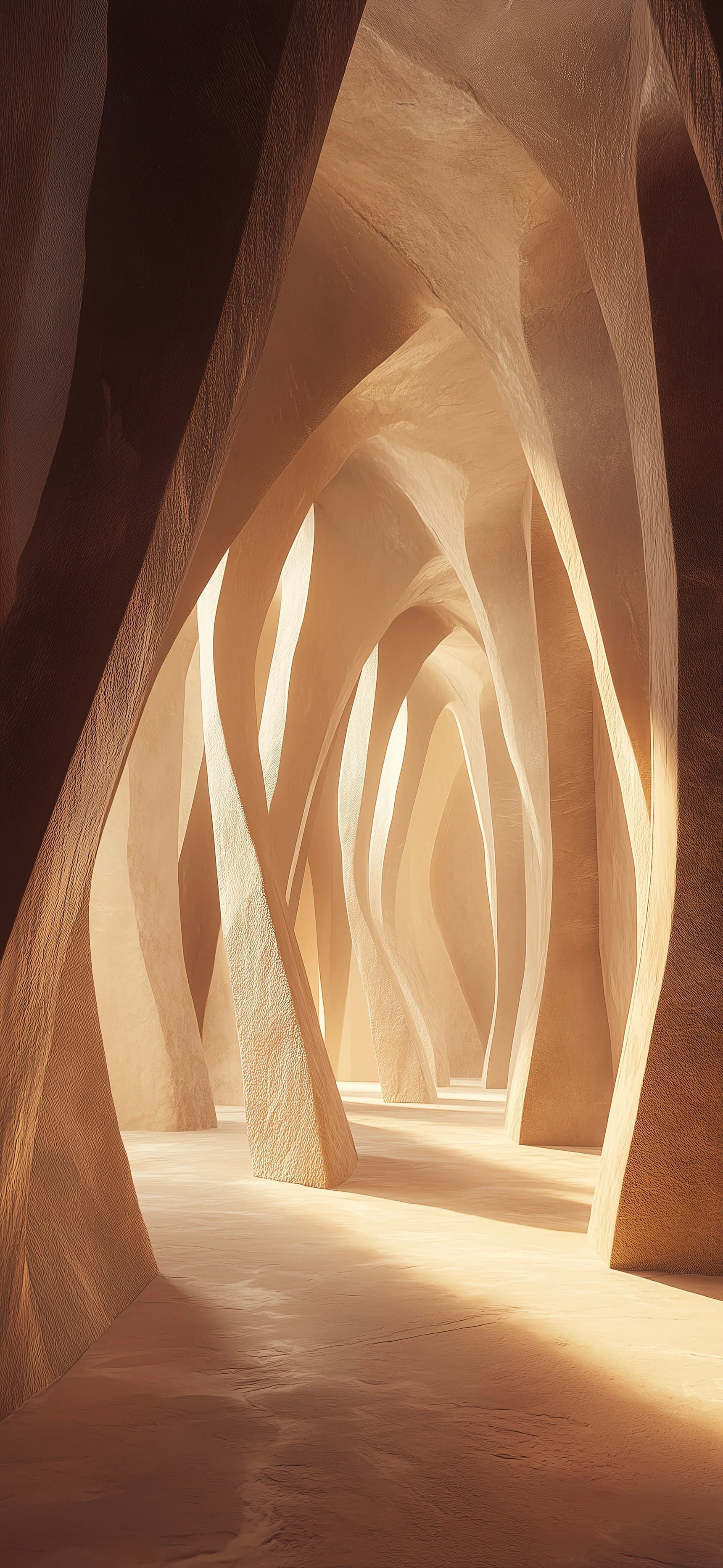 Sandstone Cathedral Arches - free phone wallpaper