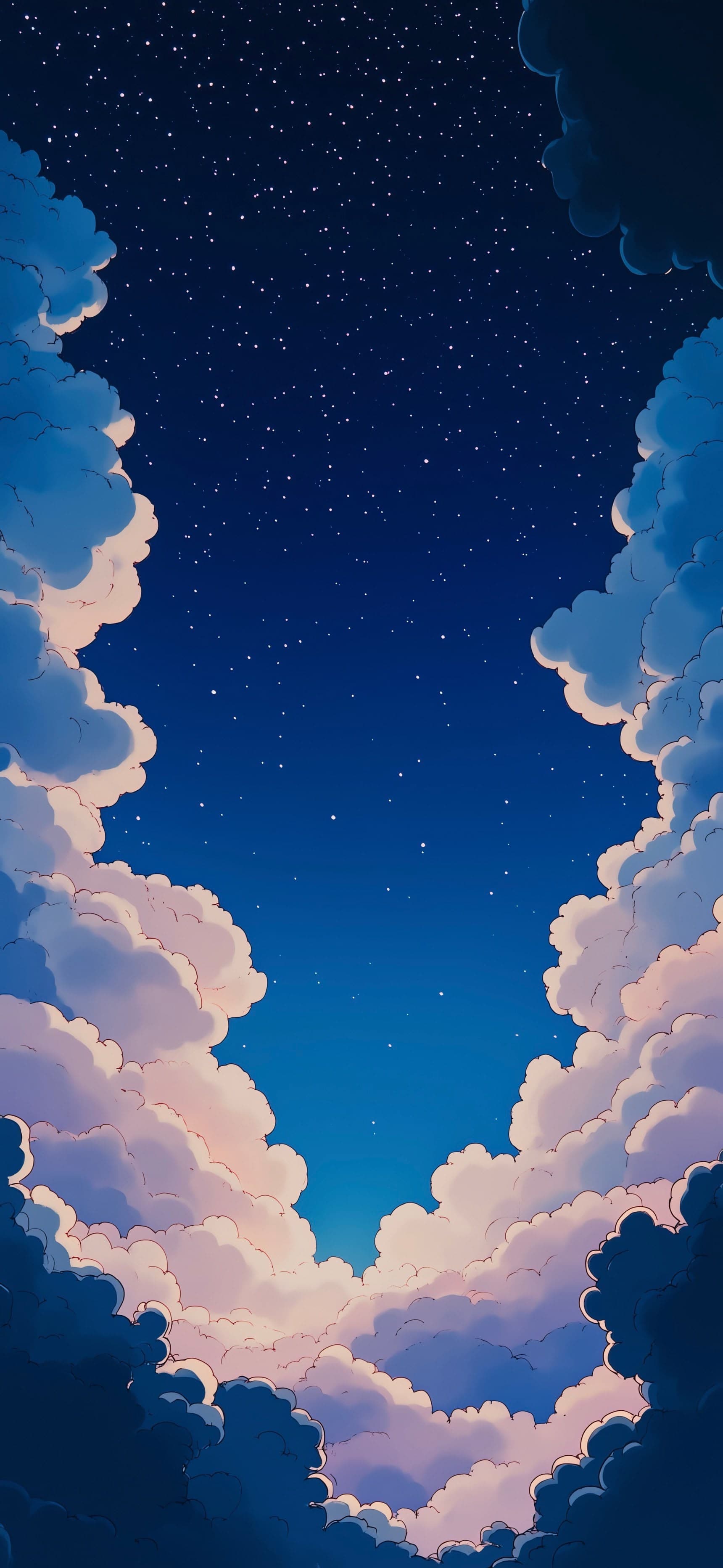 Celestial Cloud Frame - free phone wallpaper