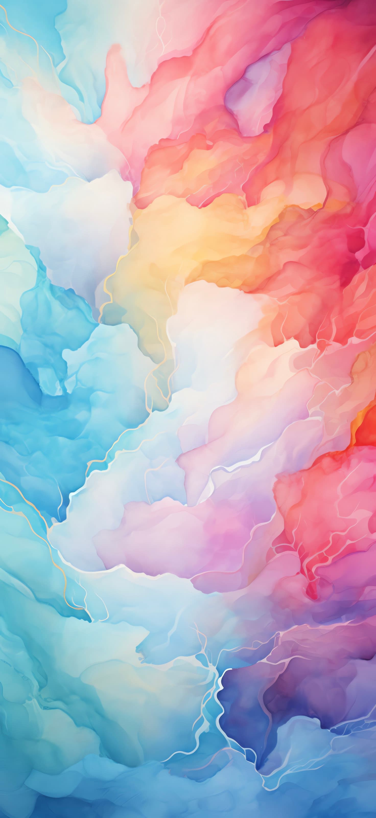 Watercolor Swirls - free phone wallpaper