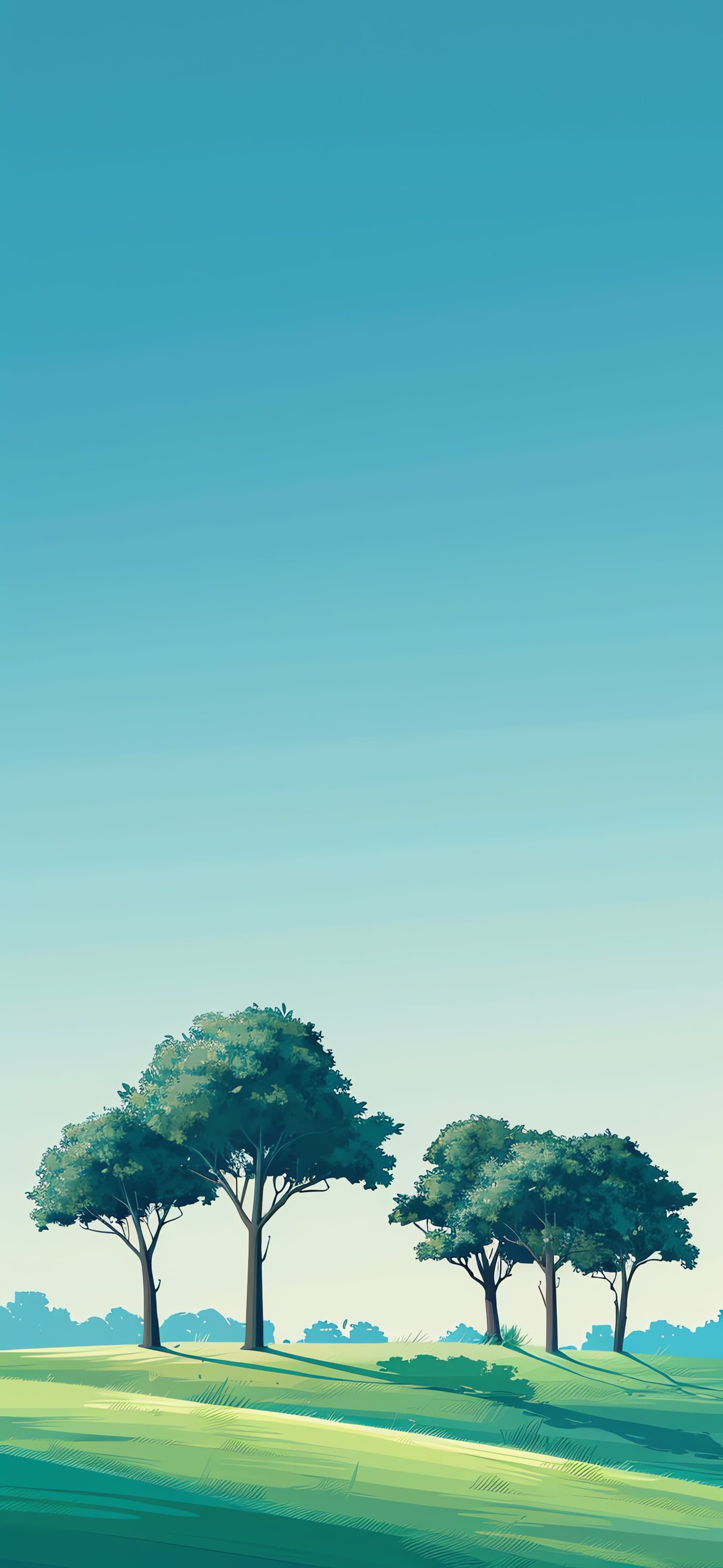 Abstract Sunset Horizon - free phone wallpaper