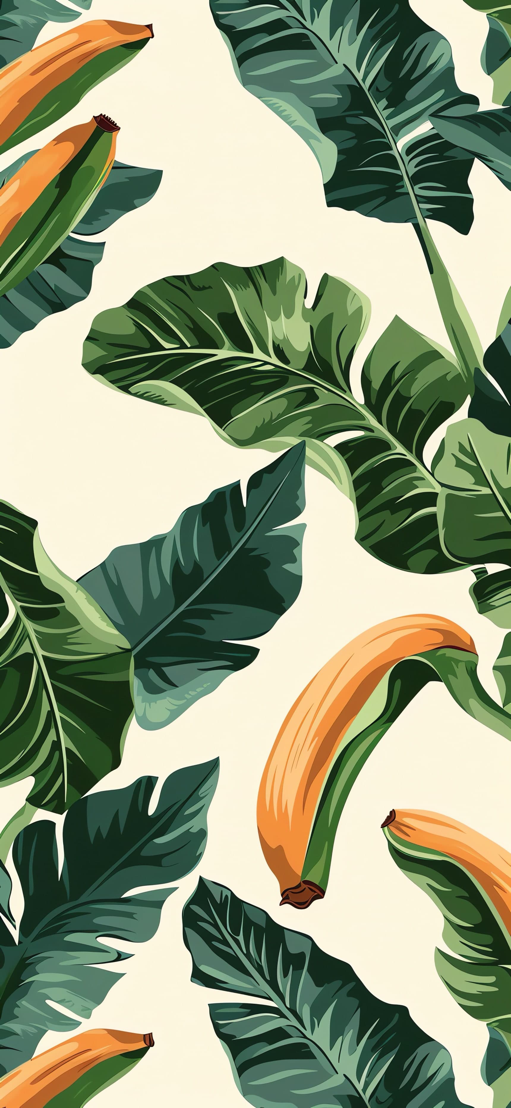 Tropical Greenery Design - free phone wallpaper