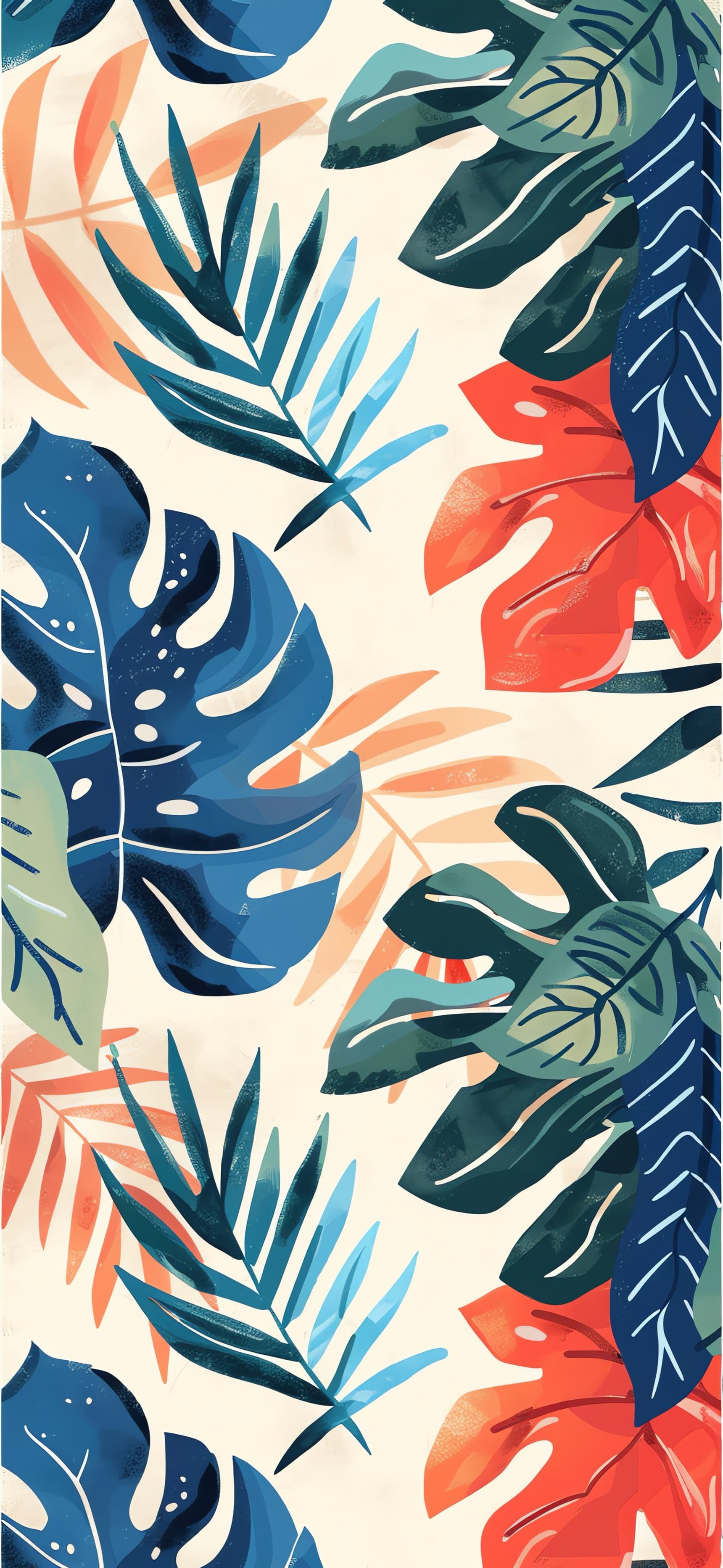 Botanical Leaf Design - free phone wallpaper