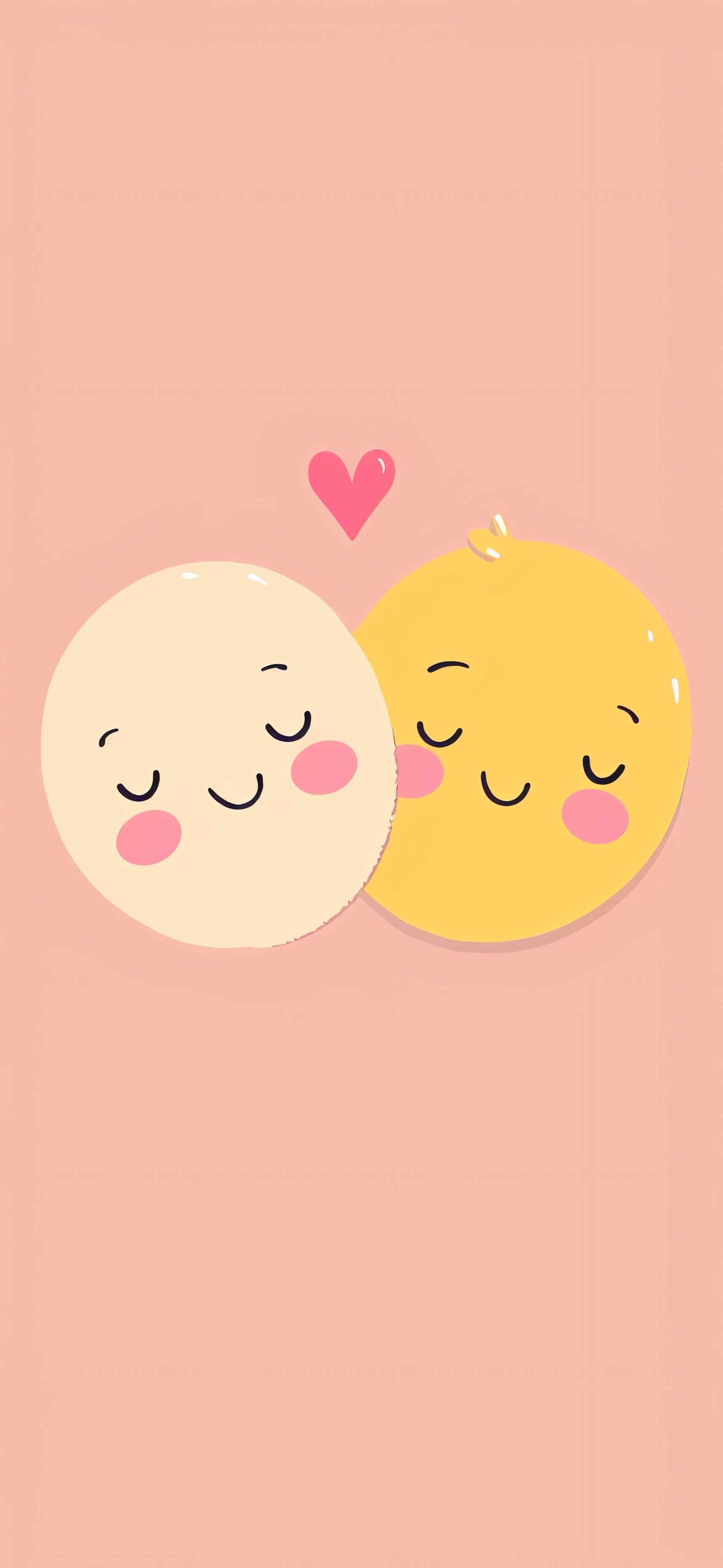 Dreamy Emoji Friends - free phone wallpaper