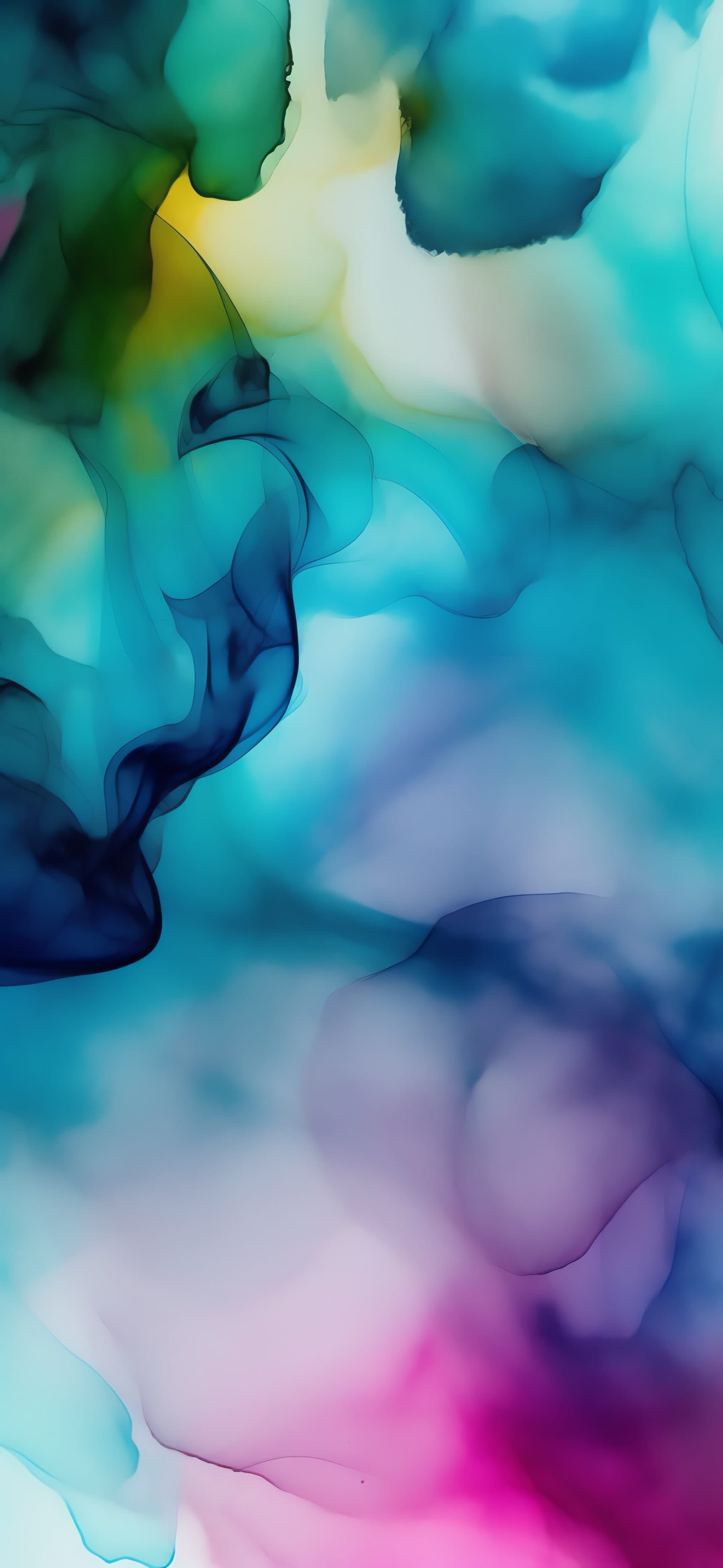 Fluid Color Swirls - free phone wallpaper