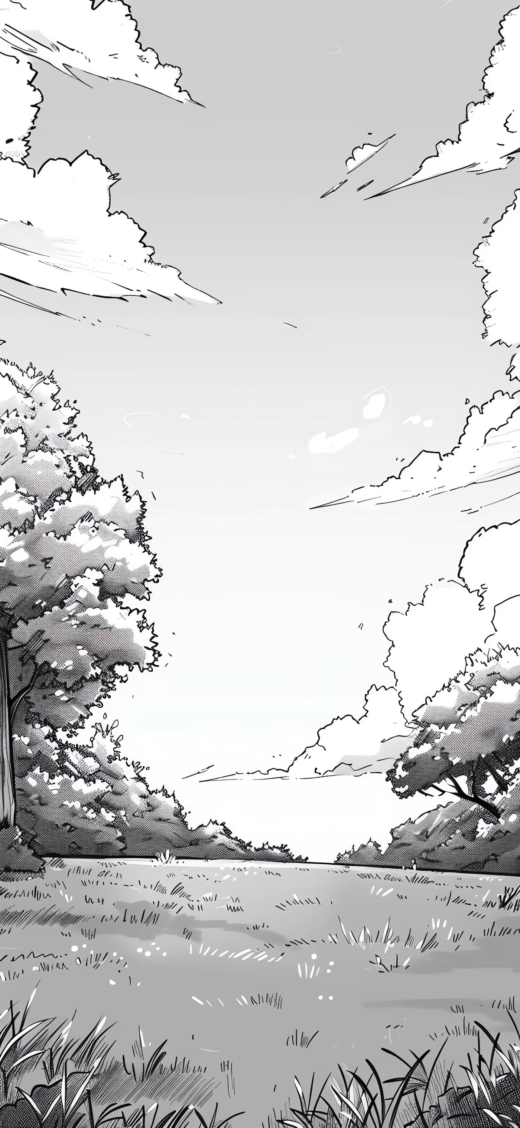 Monochrome Field View - free phone wallpaper