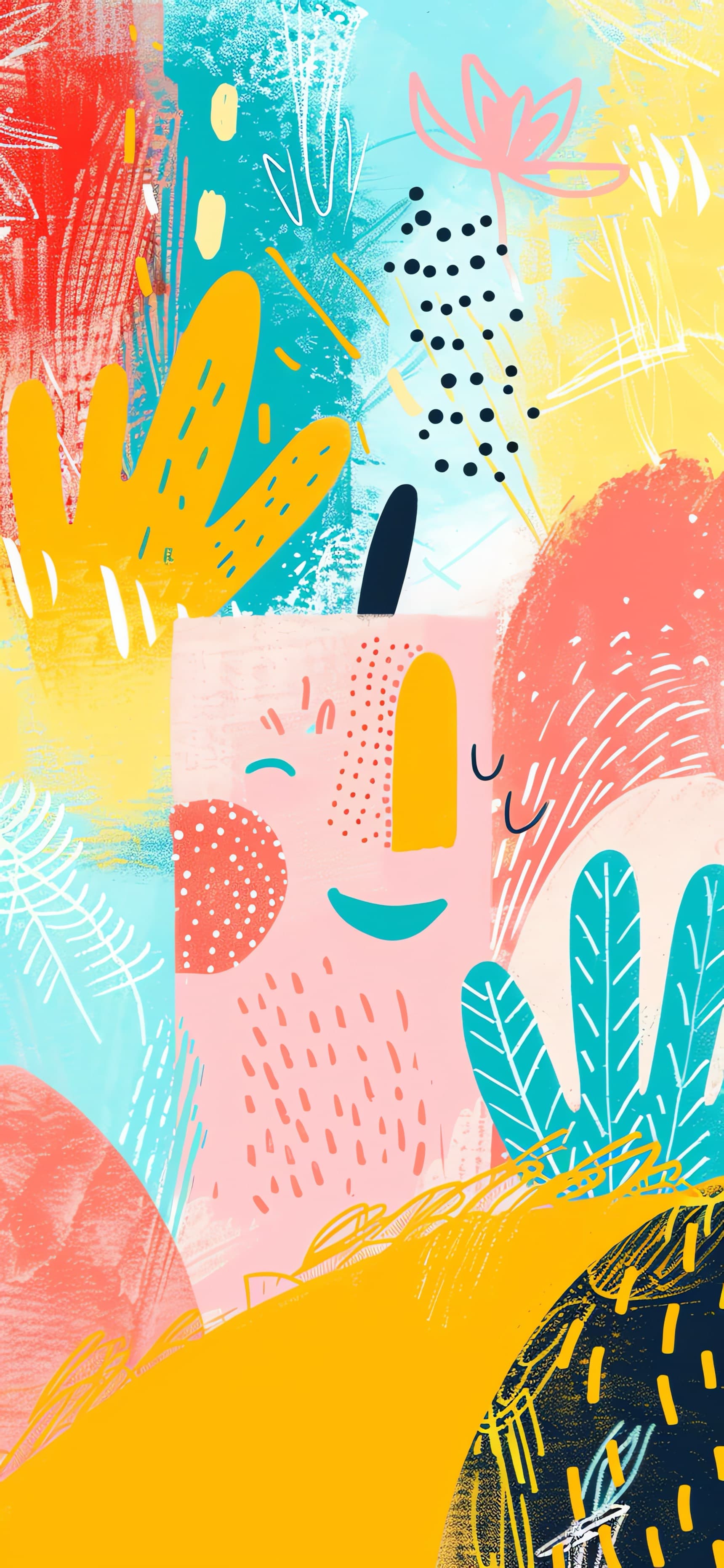 Abstract Face - free phone wallpaper