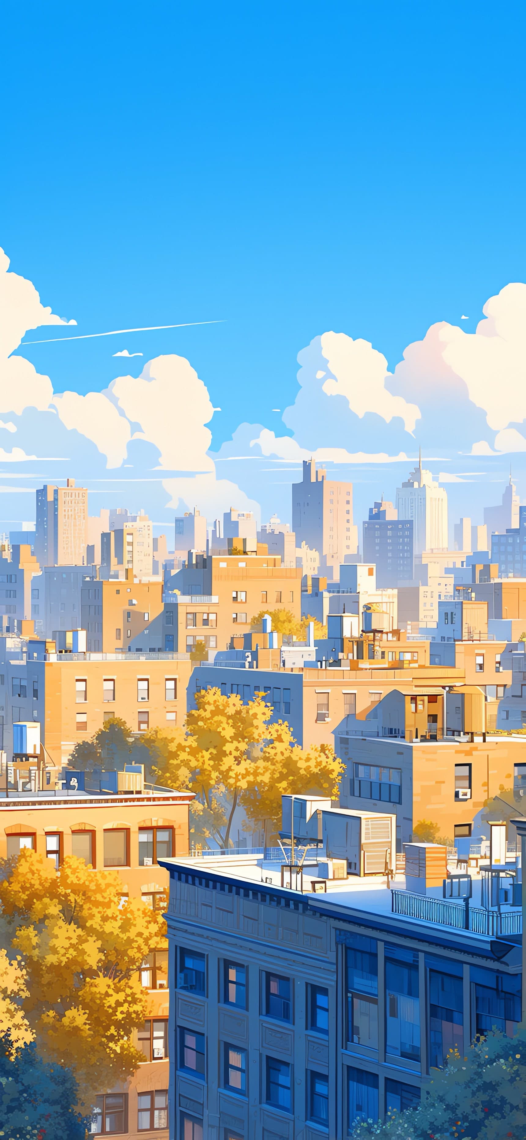 Cityscape View - free phone wallpaper