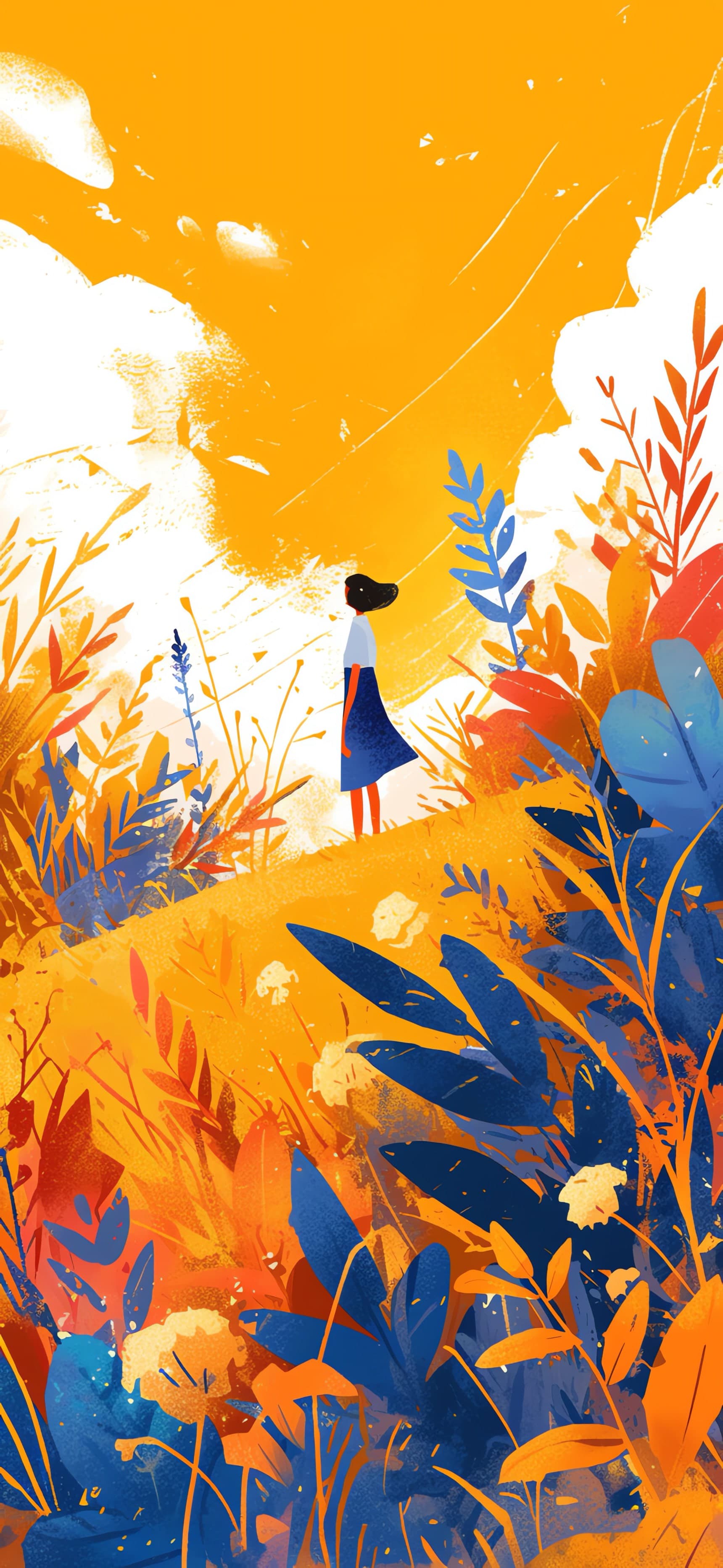 Golden Meadow - free phone wallpaper