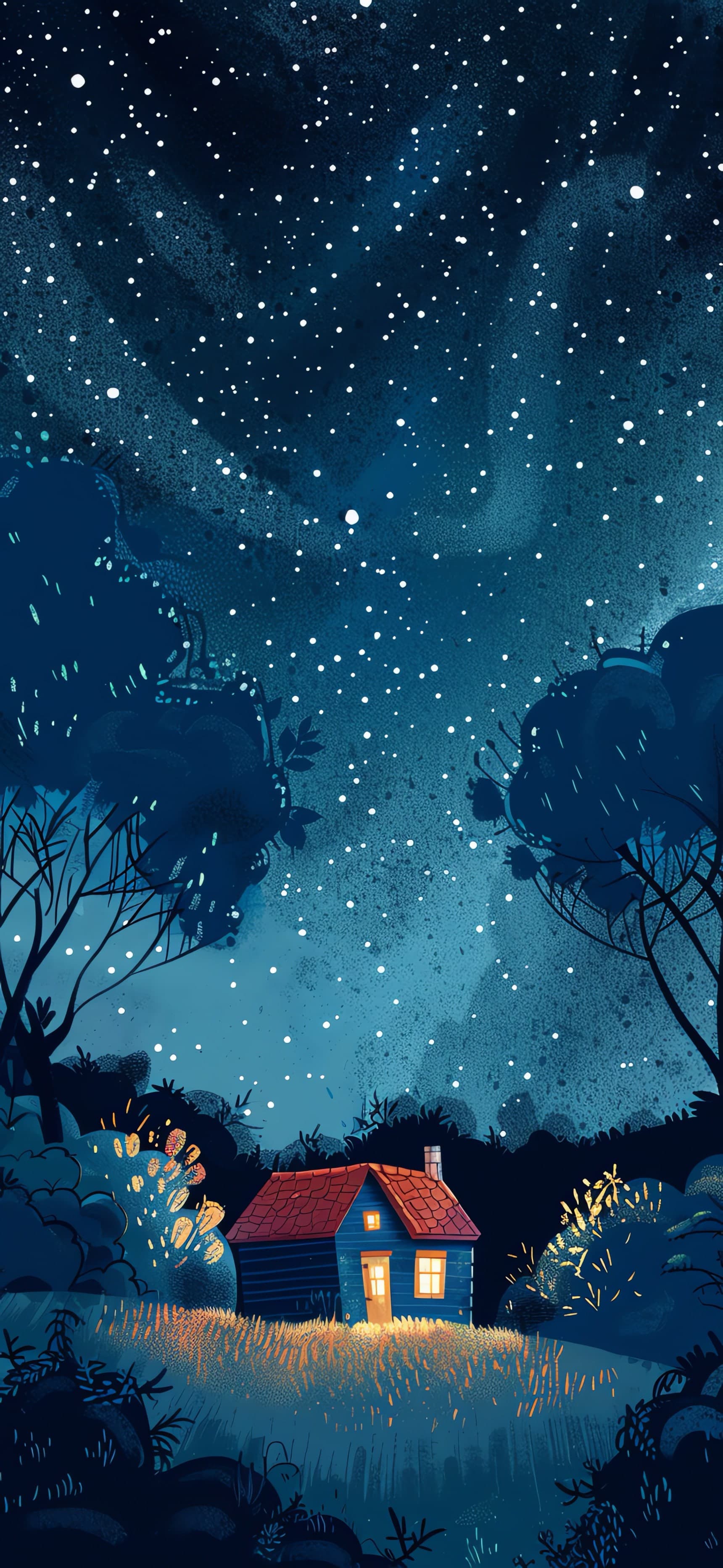 Night Sky Home - free phone wallpaper