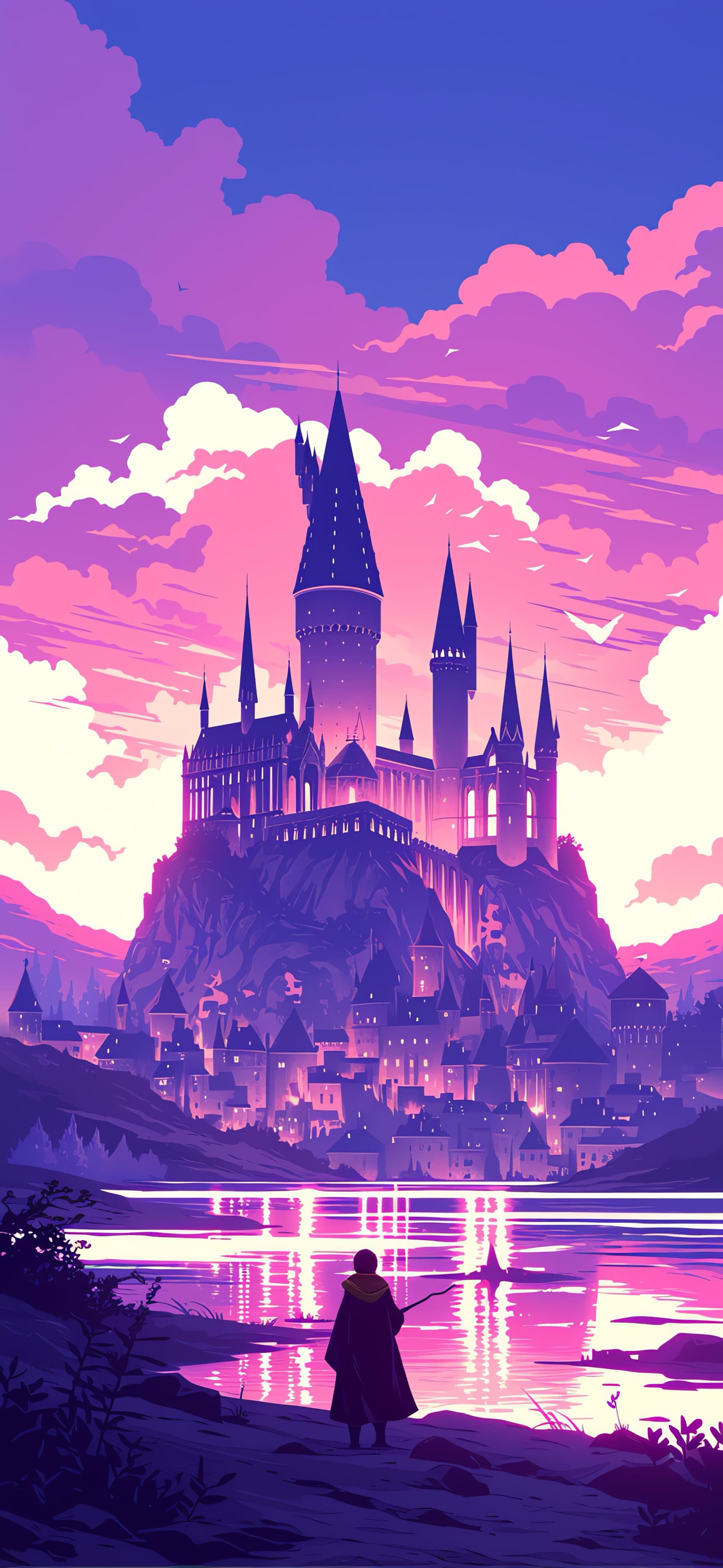Fantasy Castle Twilight - free phone wallpaper