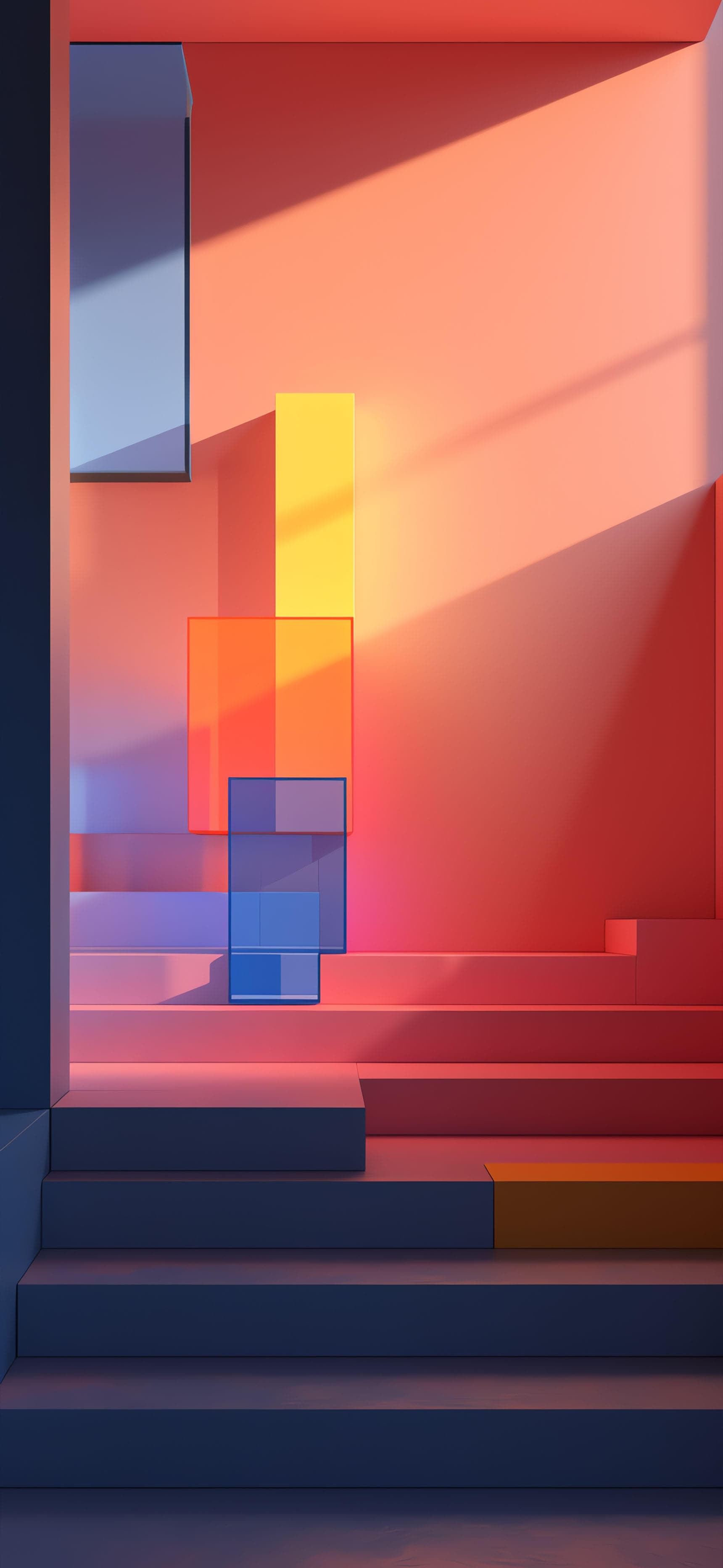 Pastel Stairway Design - free phone wallpaper
