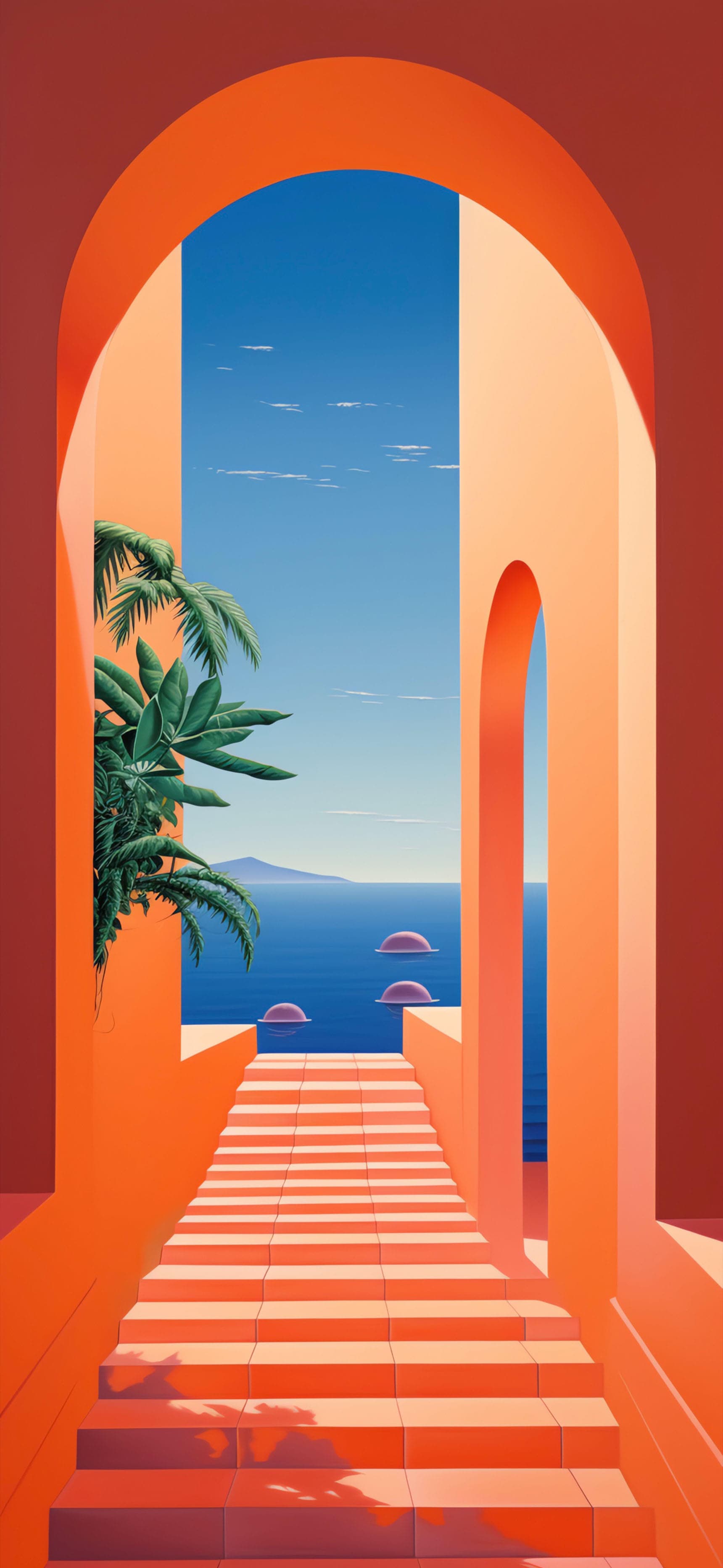 Coastal Archway View - free phone wallpaper