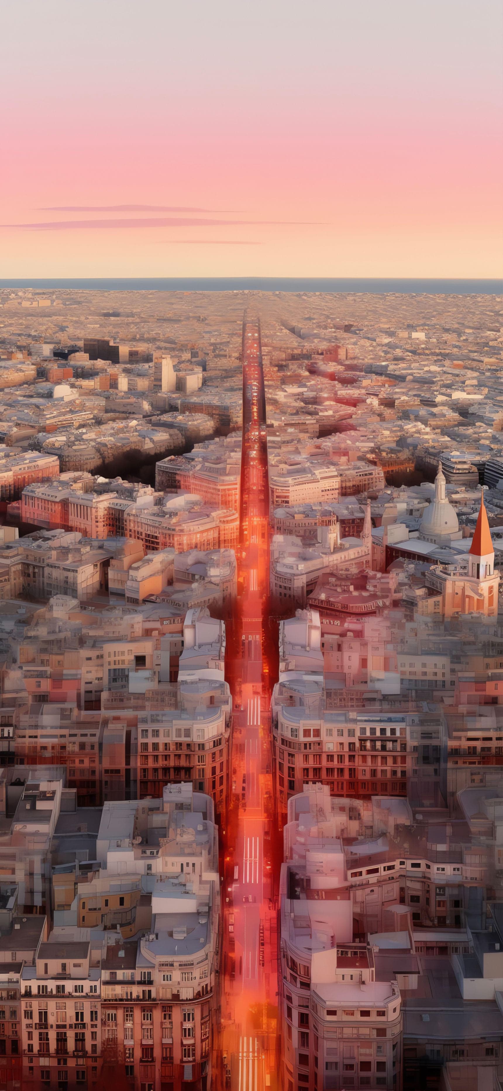 Urban Cityscape View - free phone wallpaper
