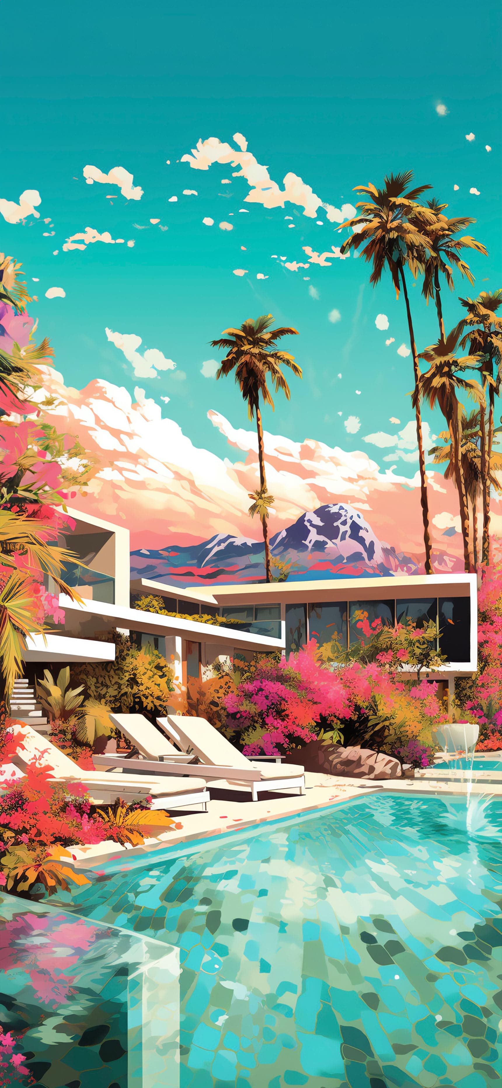 Tropical Paradise Retreat - free phone wallpaper
