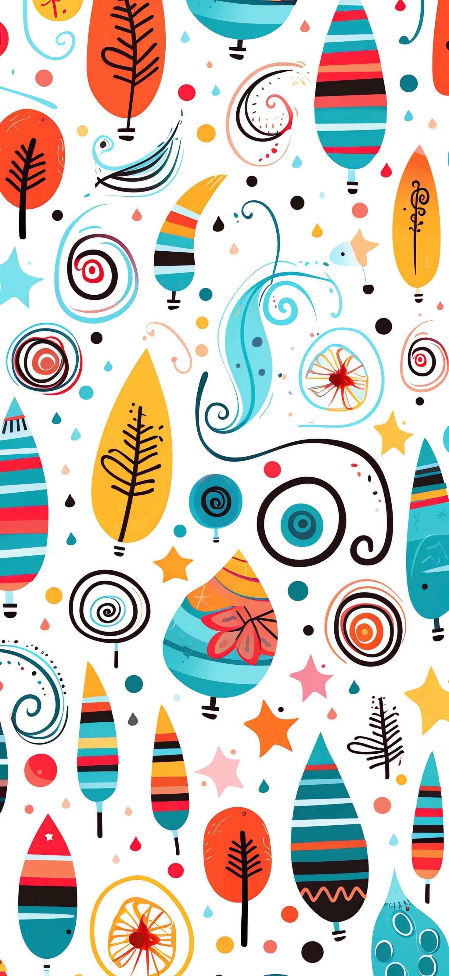 Whimsical Holiday Ornaments - free phone wallpaper