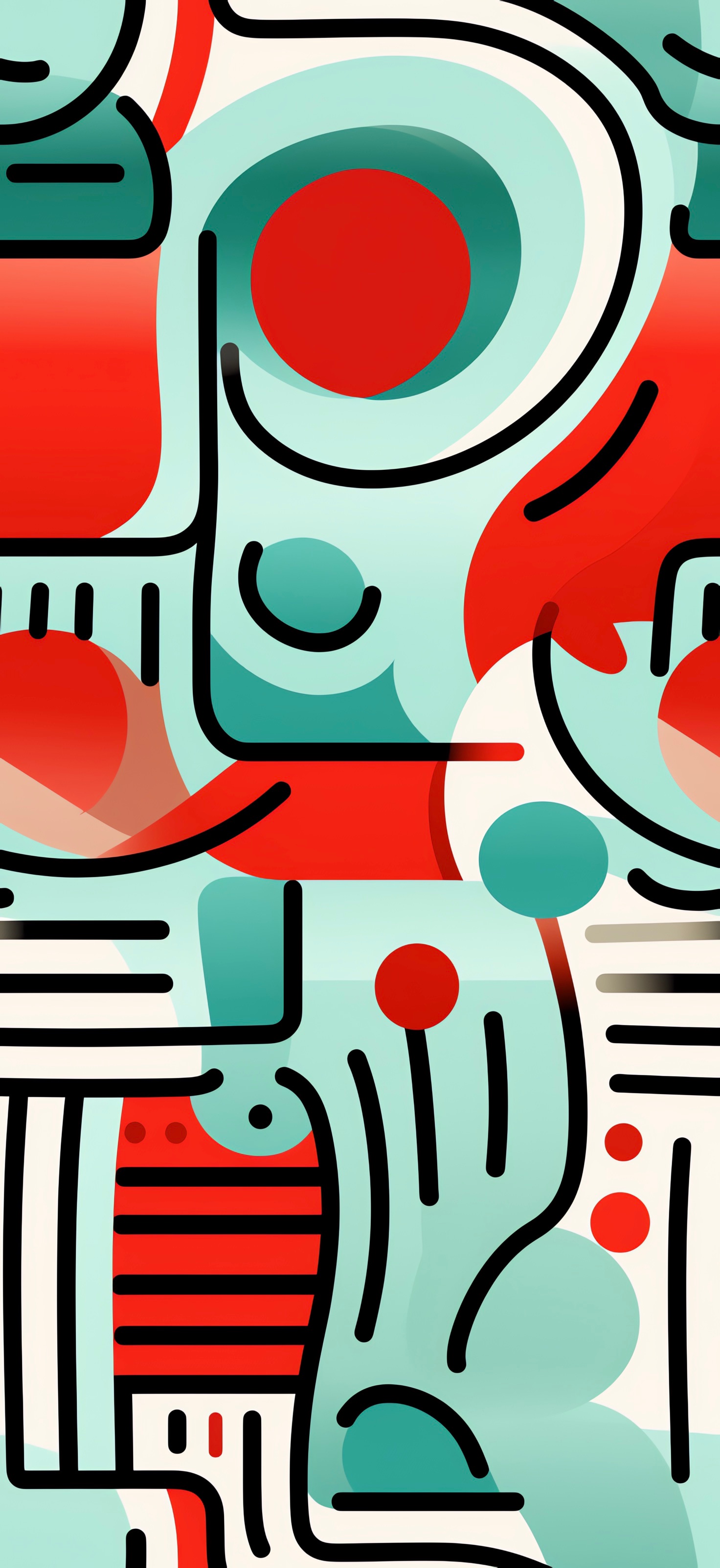 Abstract Christmas Design - free phone wallpaper