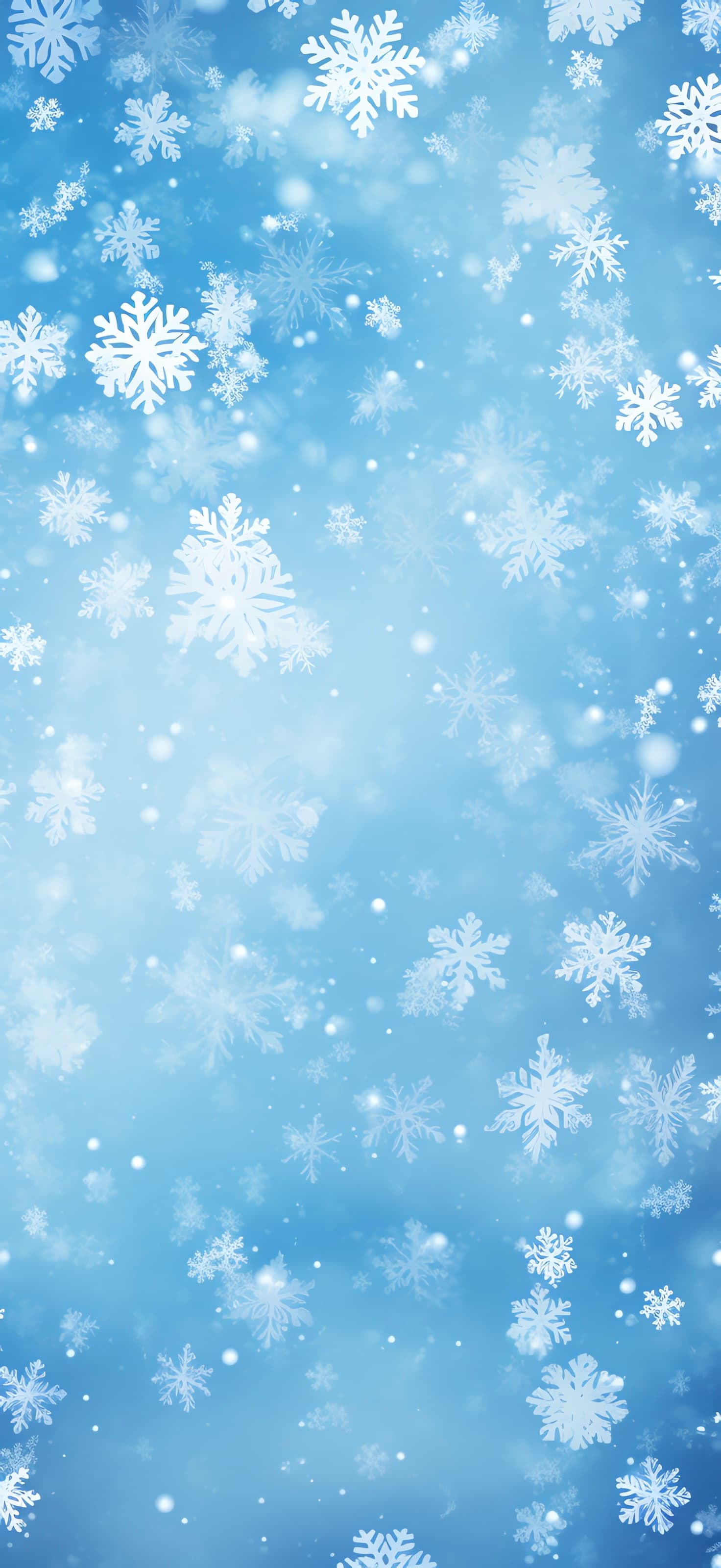 Snowflake Blue Sky - free phone wallpaper