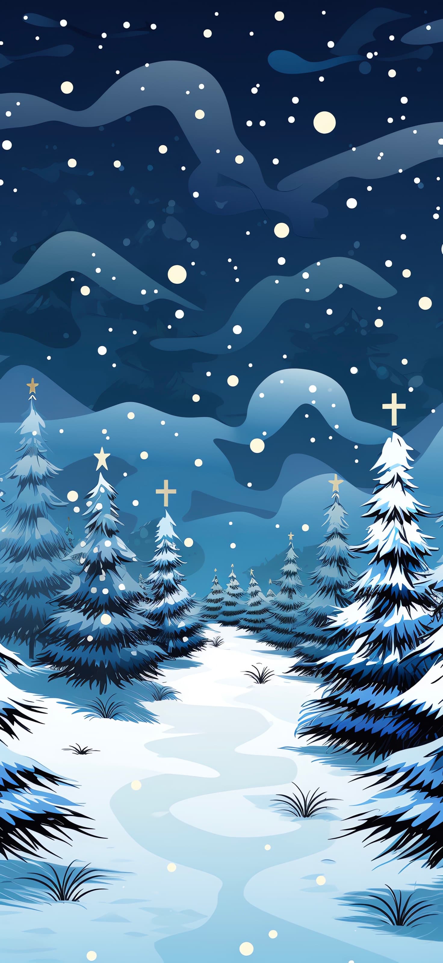 Santa's Brick Entrance - free phone wallpaper