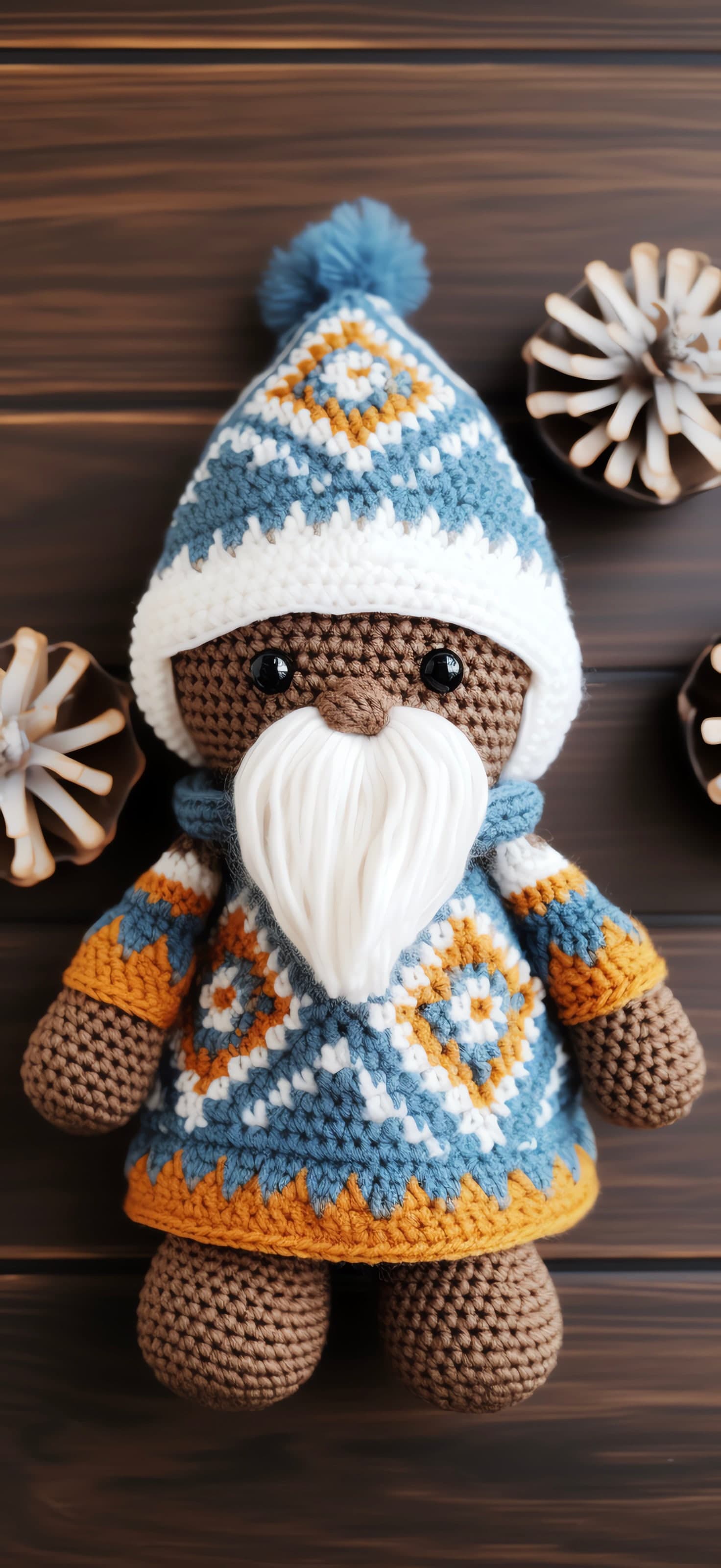 Knitted Gnome Ornament - free phone wallpaper