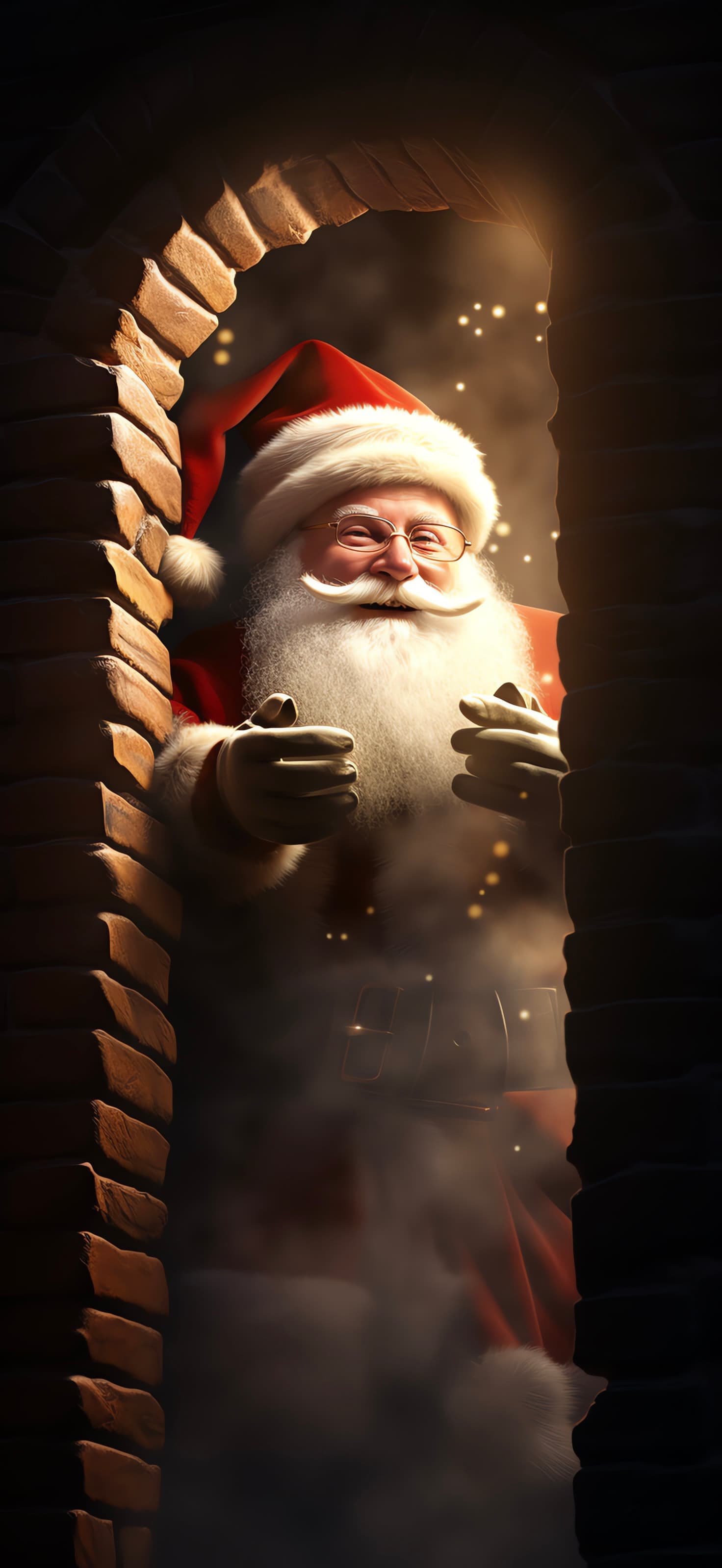 Crochet Santa Doll - free phone wallpaper