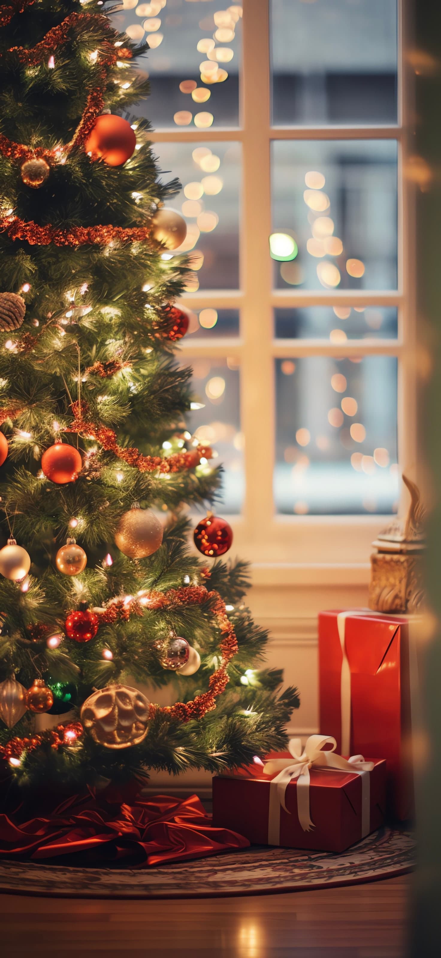 Christmas Tree Gifts - free phone wallpaper