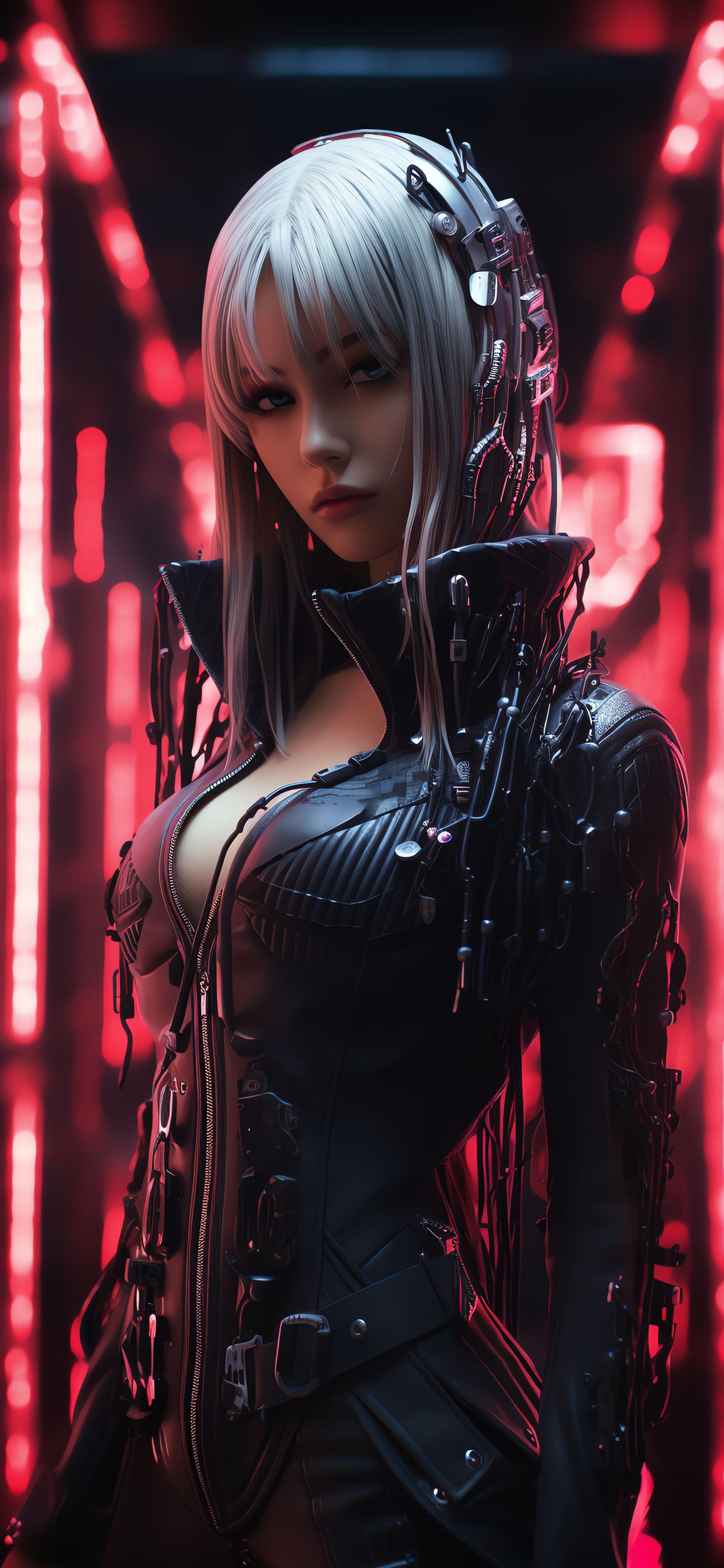 Cyberpunk Beauty Portrait - free phone wallpaper
