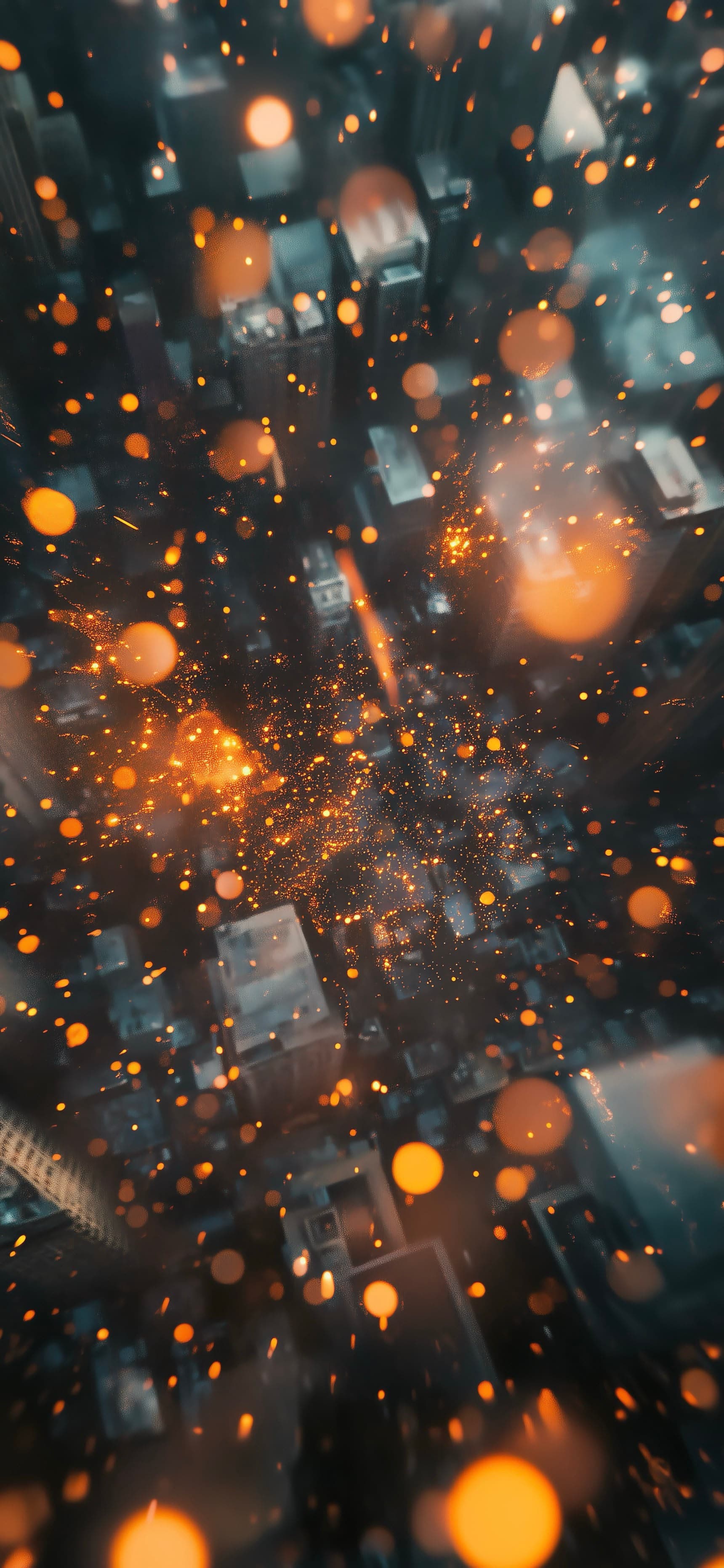 City Lights Bokeh - free phone wallpaper