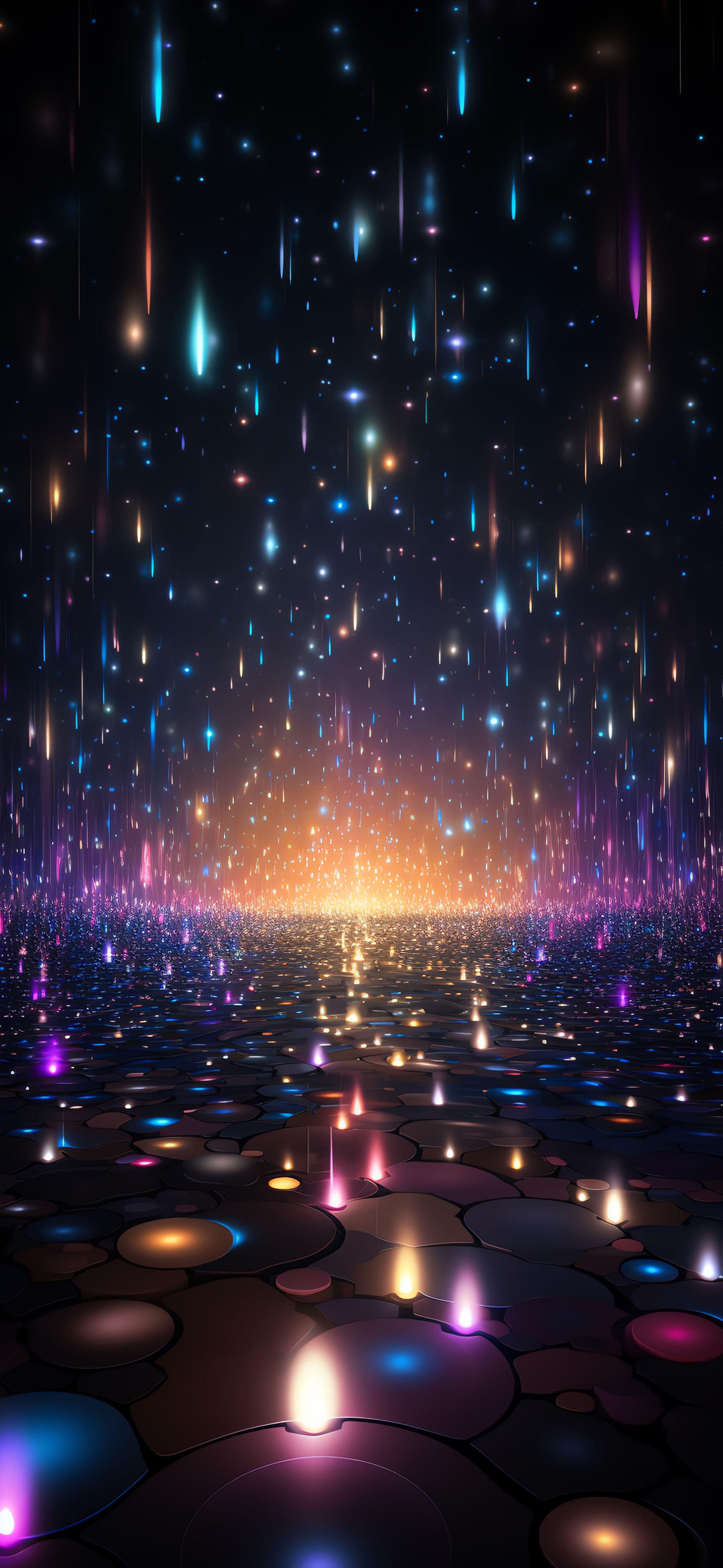 Celestial Lightfall - free phone wallpaper
