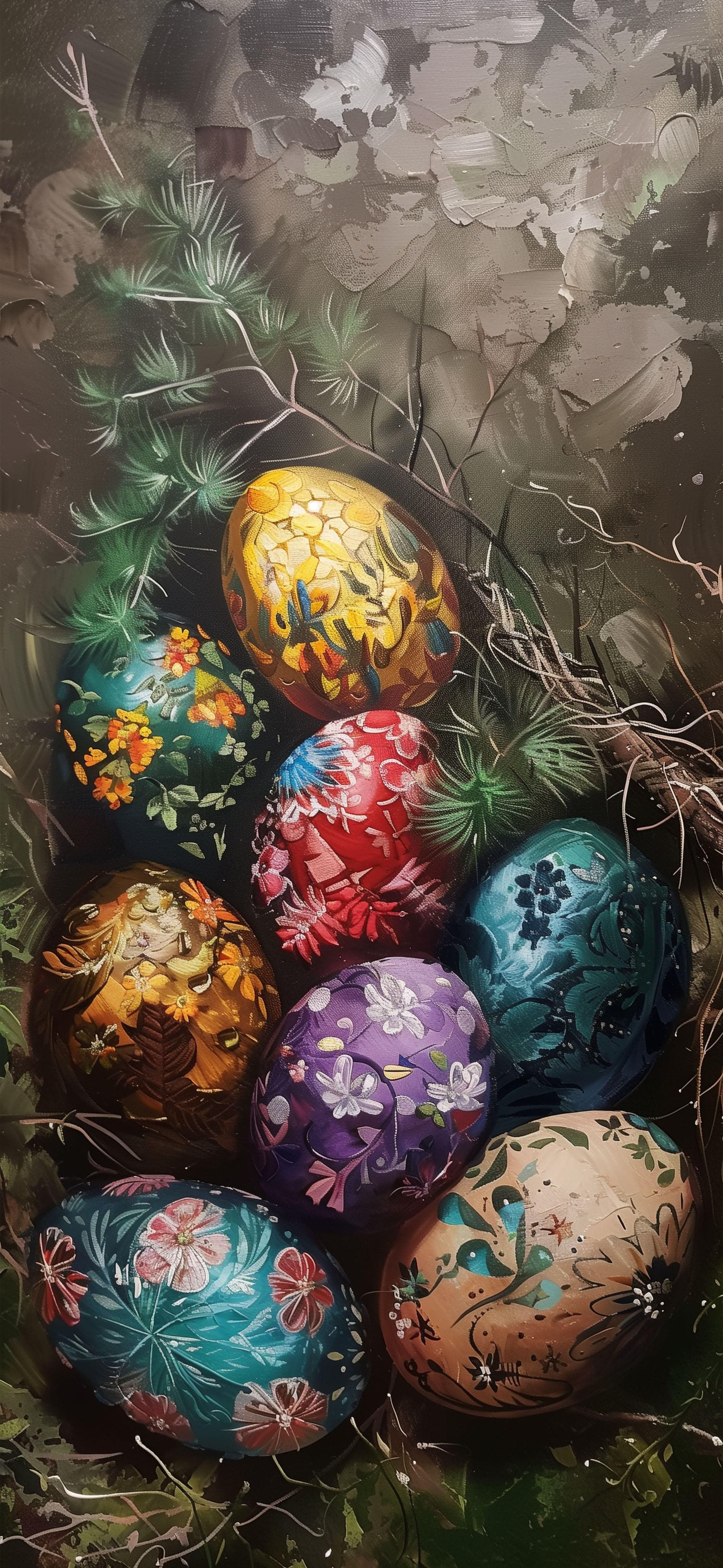 Tranquil Eggscape - free phone wallpaper